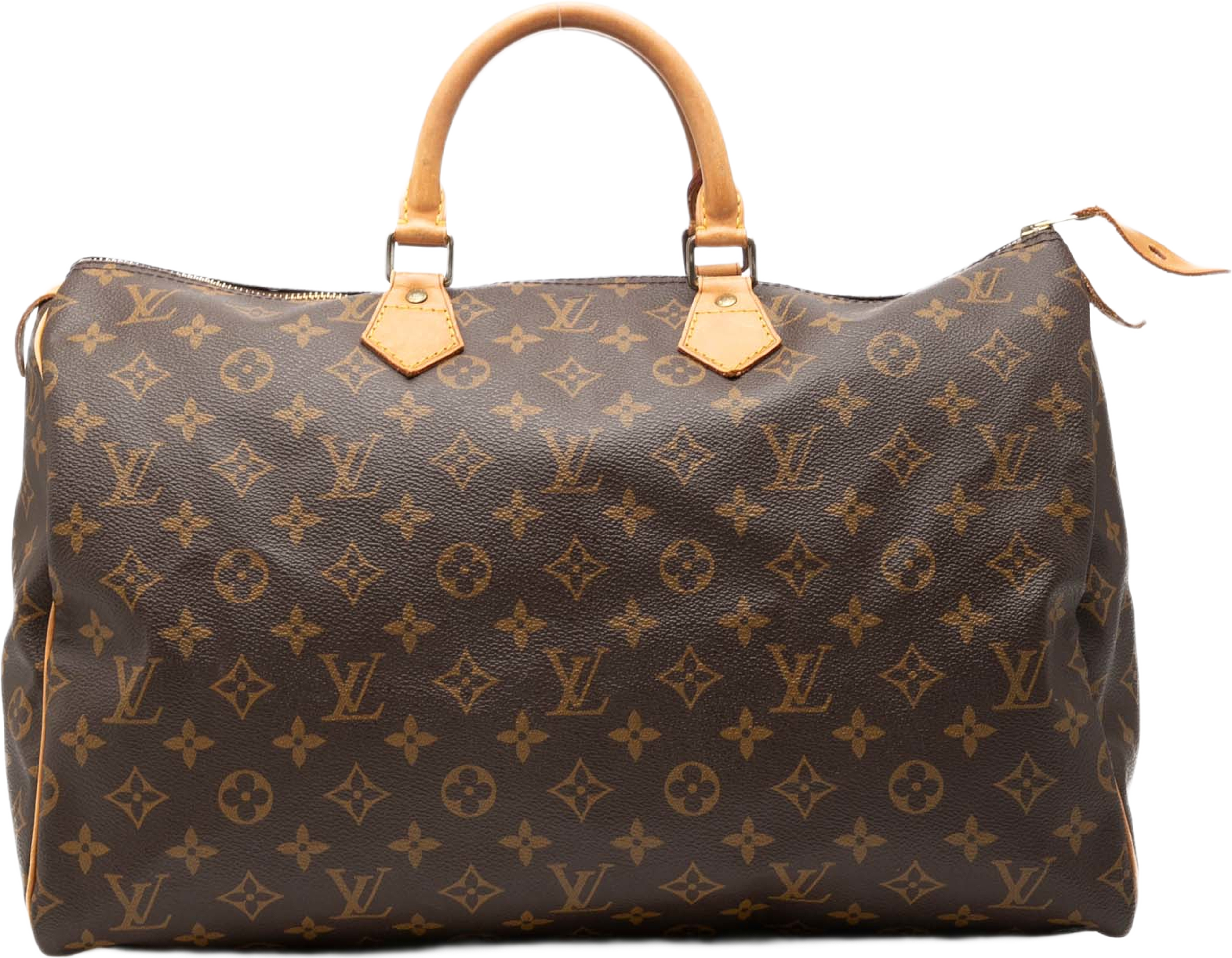 Louis Vuitton Monogram Speedy 40, från Luxclusif, i färgen brown. Klicka för att öppna bilden i stort format