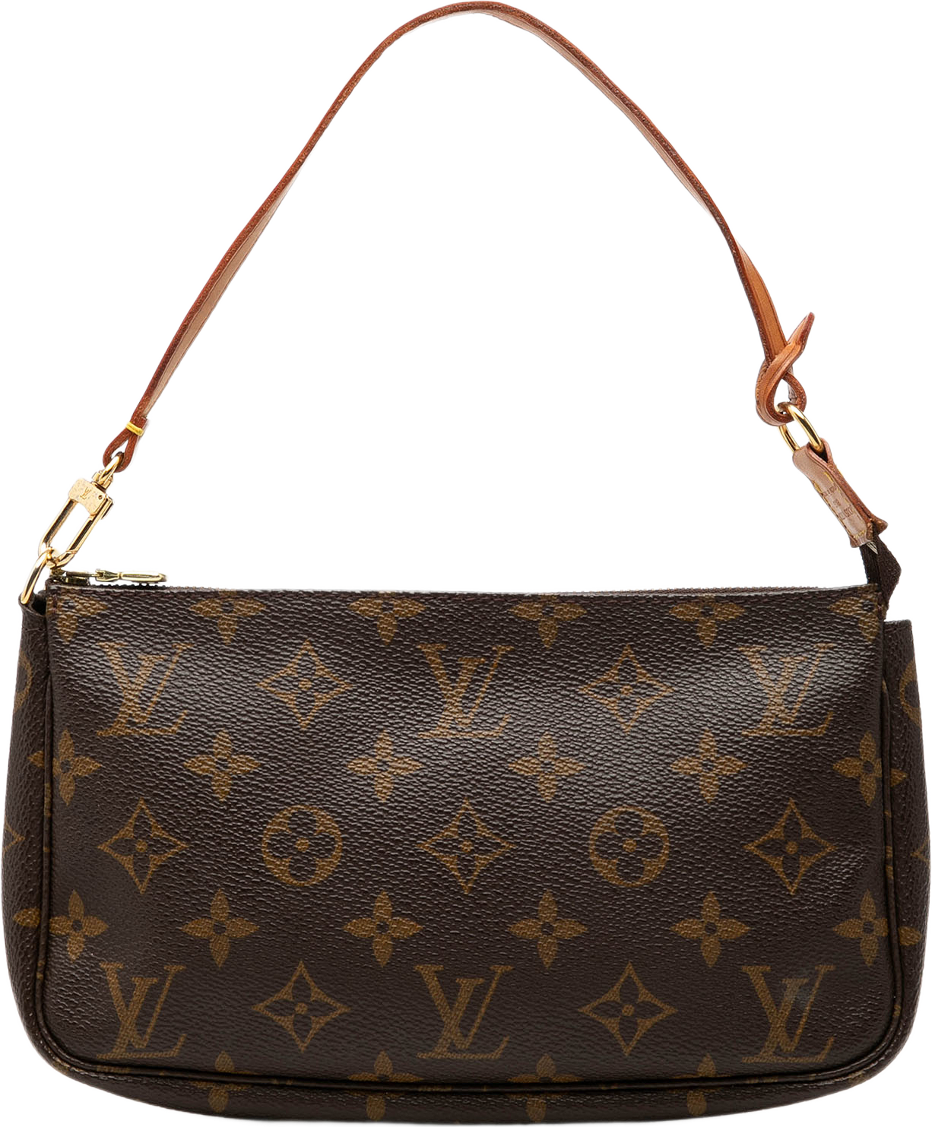 Louis Vuitton Monogram Pochette Accessoires, från Luxclusif, i färgen brun. Klicka för att öppna bilden i stort format