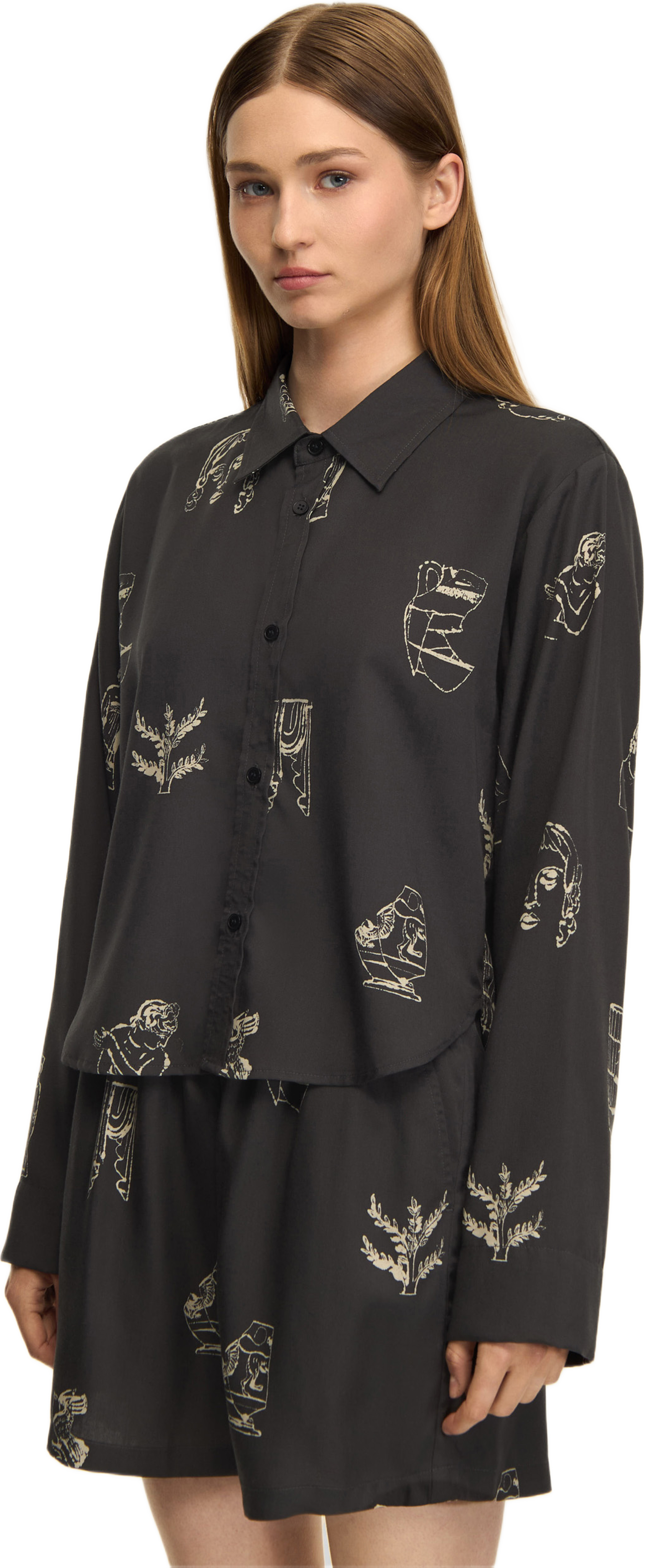 Wendely Aop, från ELVINE, i färgen night grey. Klicka för att öppna bilden i stort format