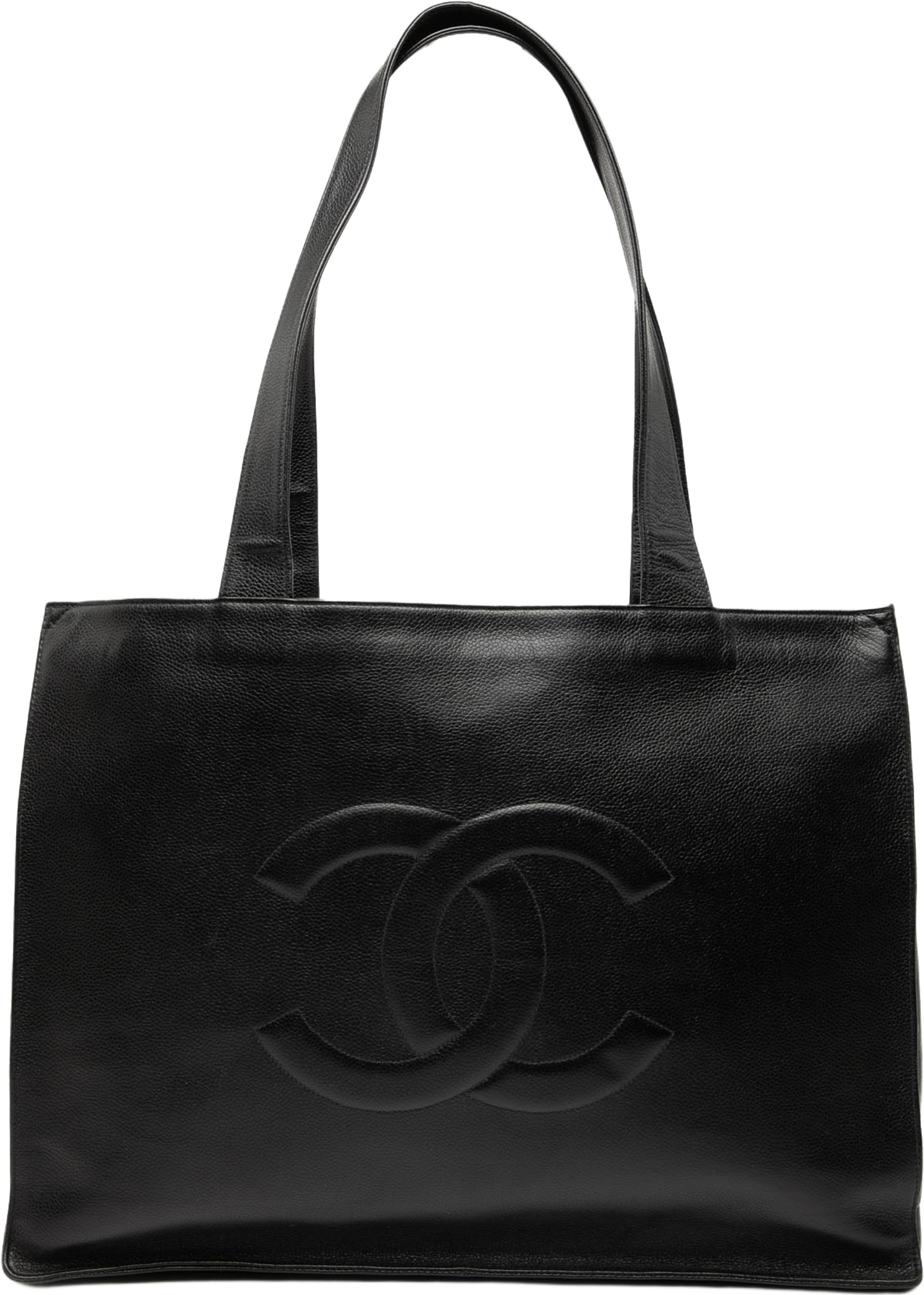 Chanel Cc Caviar Tote, från Luxclusif, i färgen black. Klicka för att öppna bilden i stort format