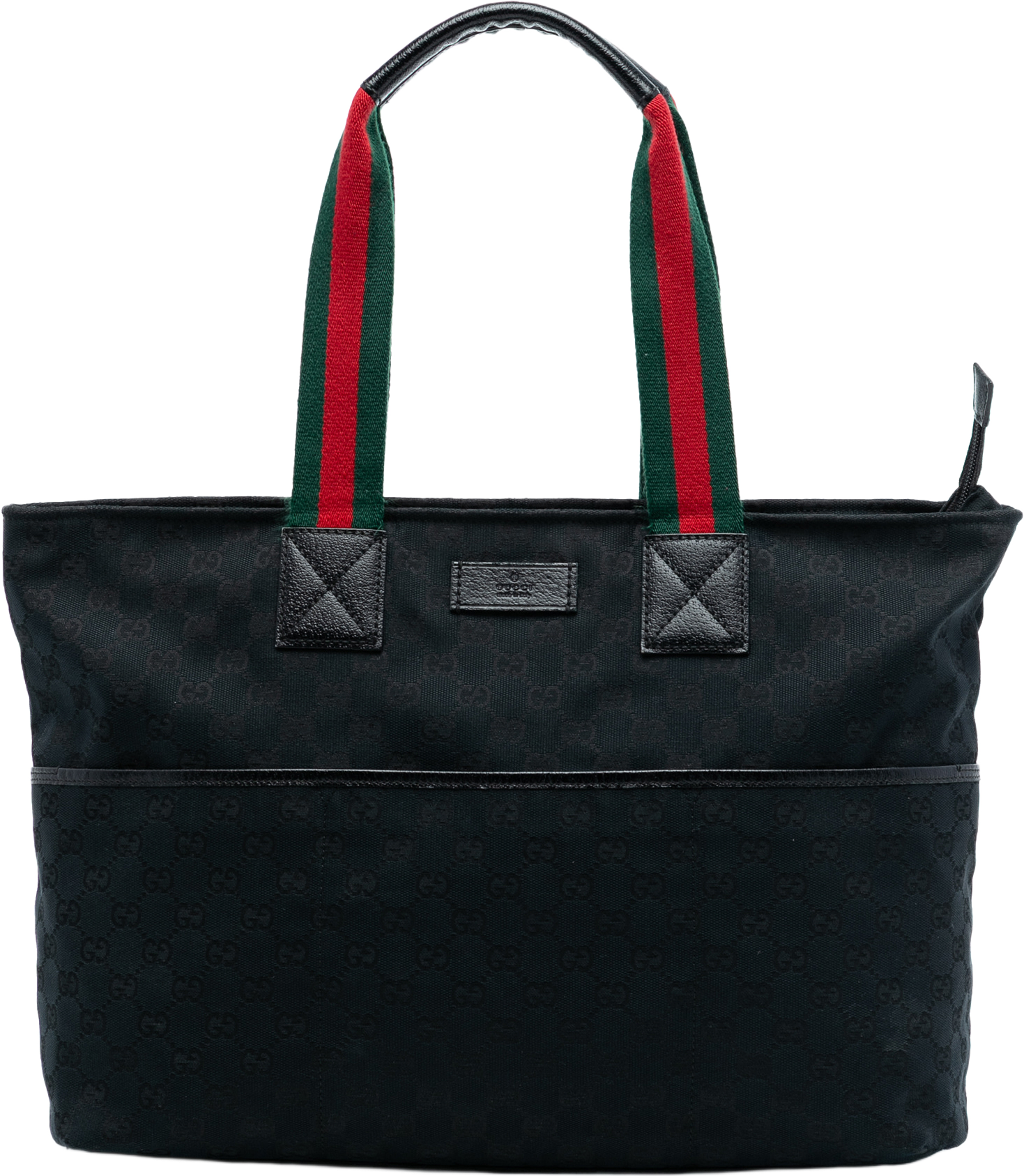 Gucci Gg Canvas Web Tote, från Luxclusif, i färgen black. Klicka för att öppna bilden i stort format