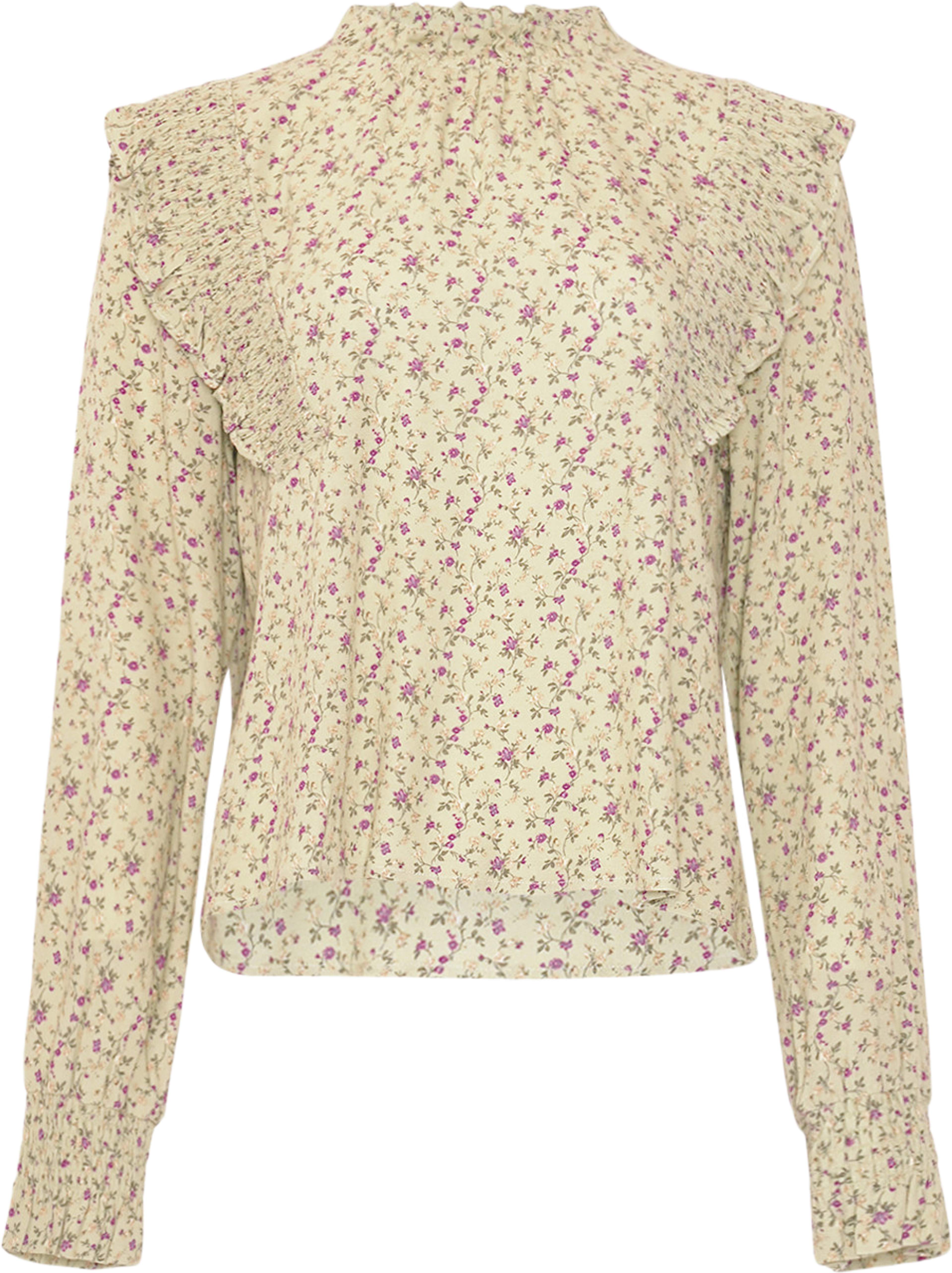 Ruth Blouse - Terrena Green Print