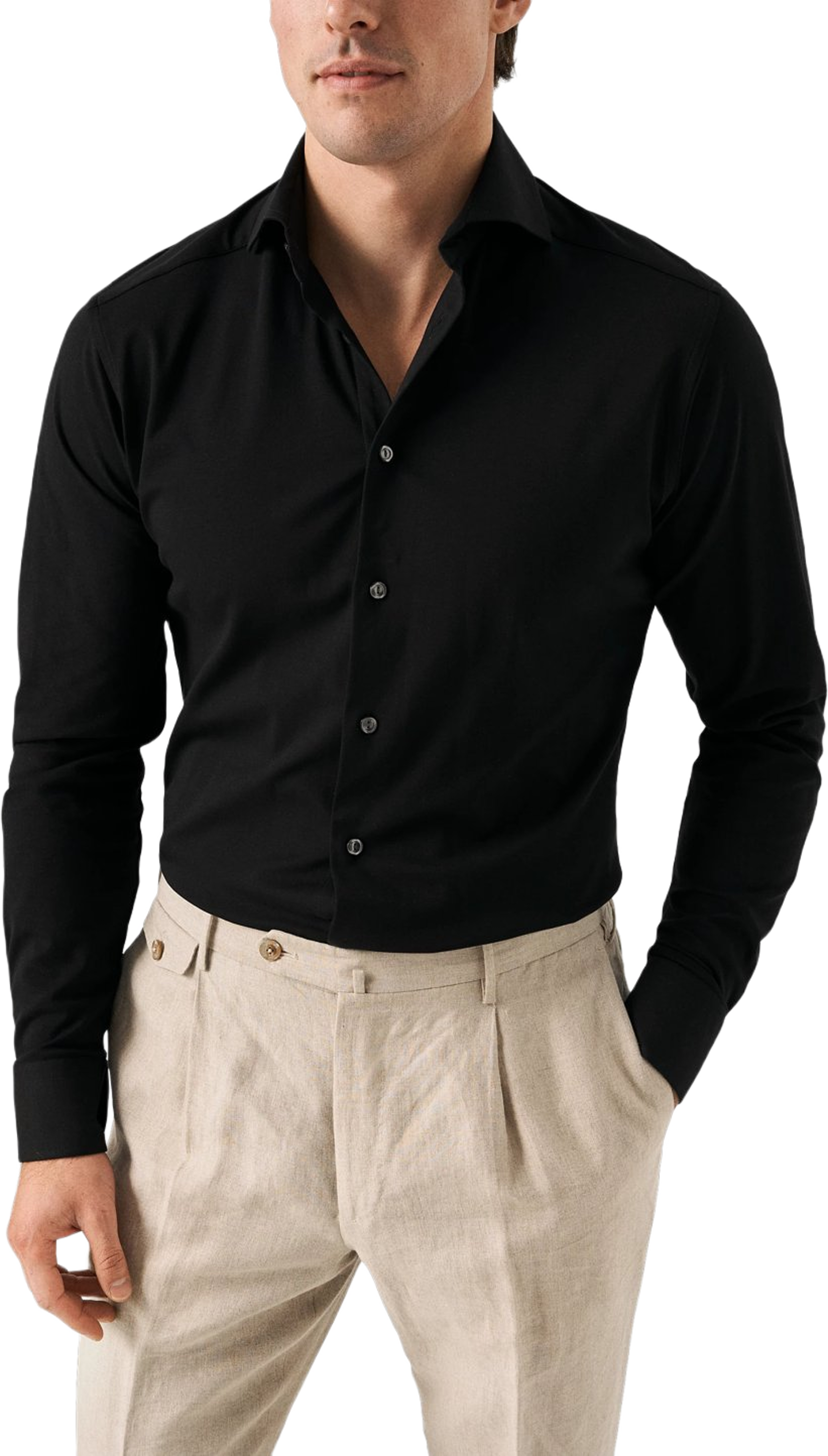 Bomullsskjorta Med Fyrvägsstretch Contemporary Fit
