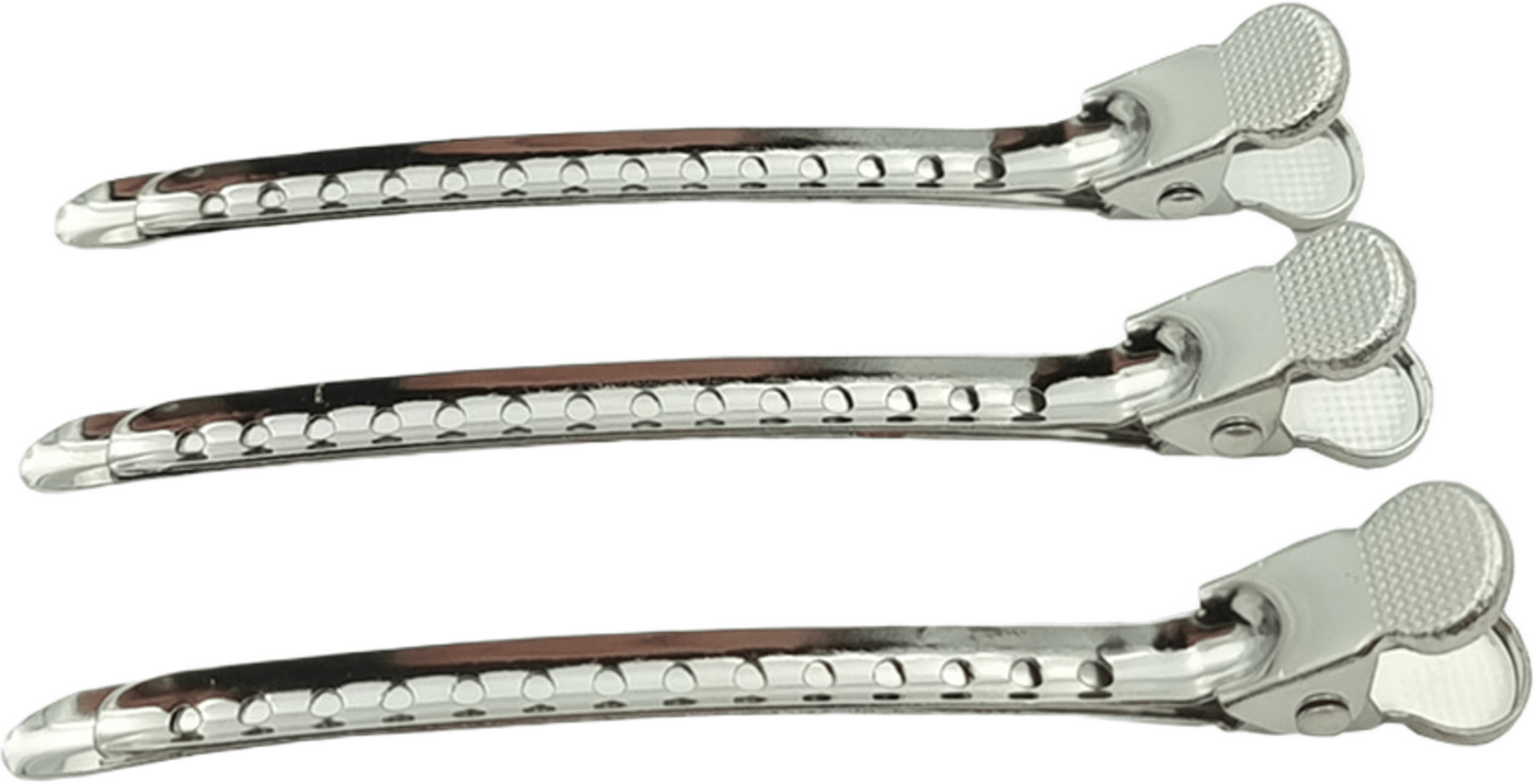 3 Pack Frisörklämma I Metall