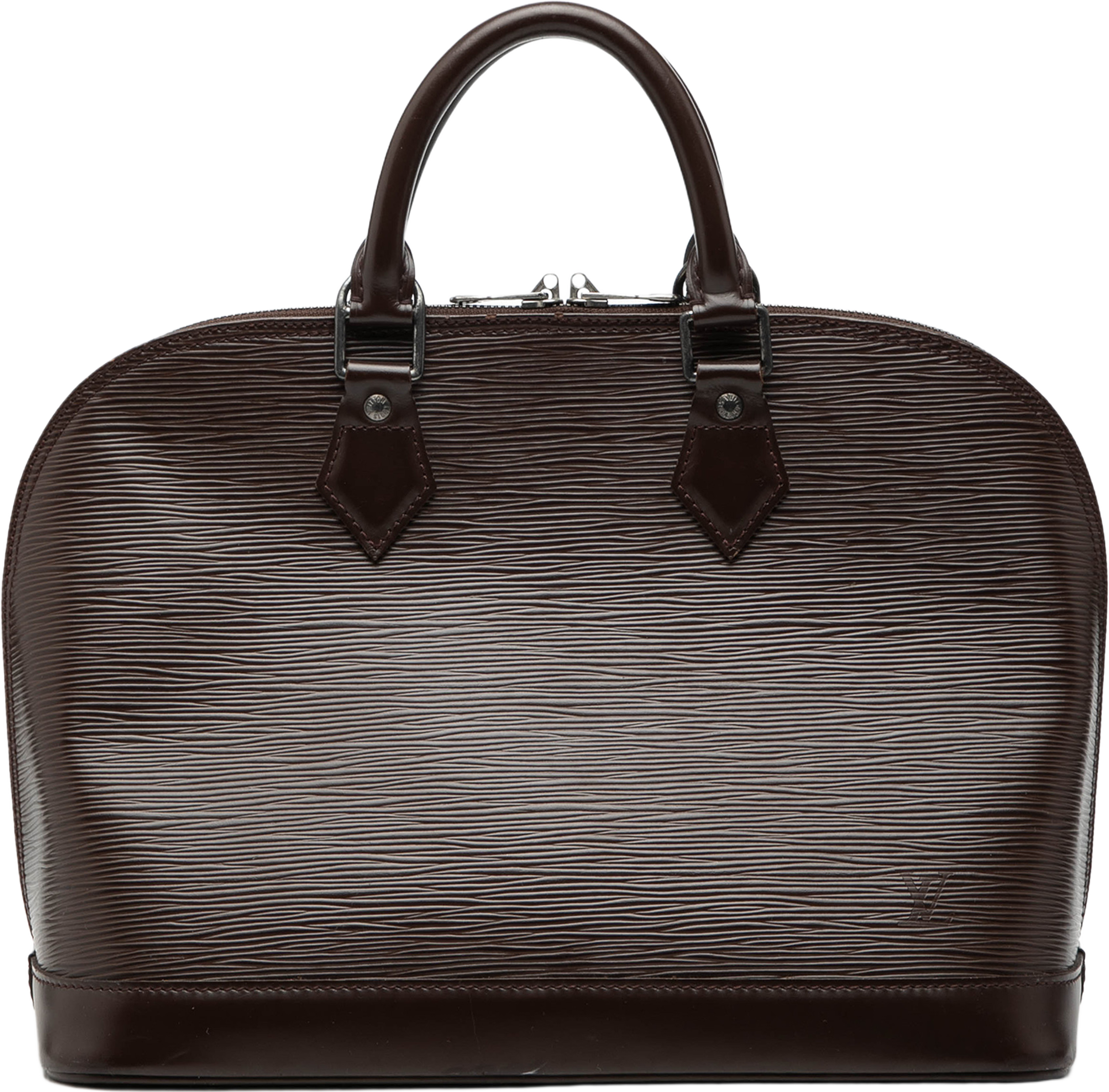 Louis Vuitton Epi Alma Pm, från Luxclusif, i färgen dark brown. Klicka för att öppna bilden i stort format