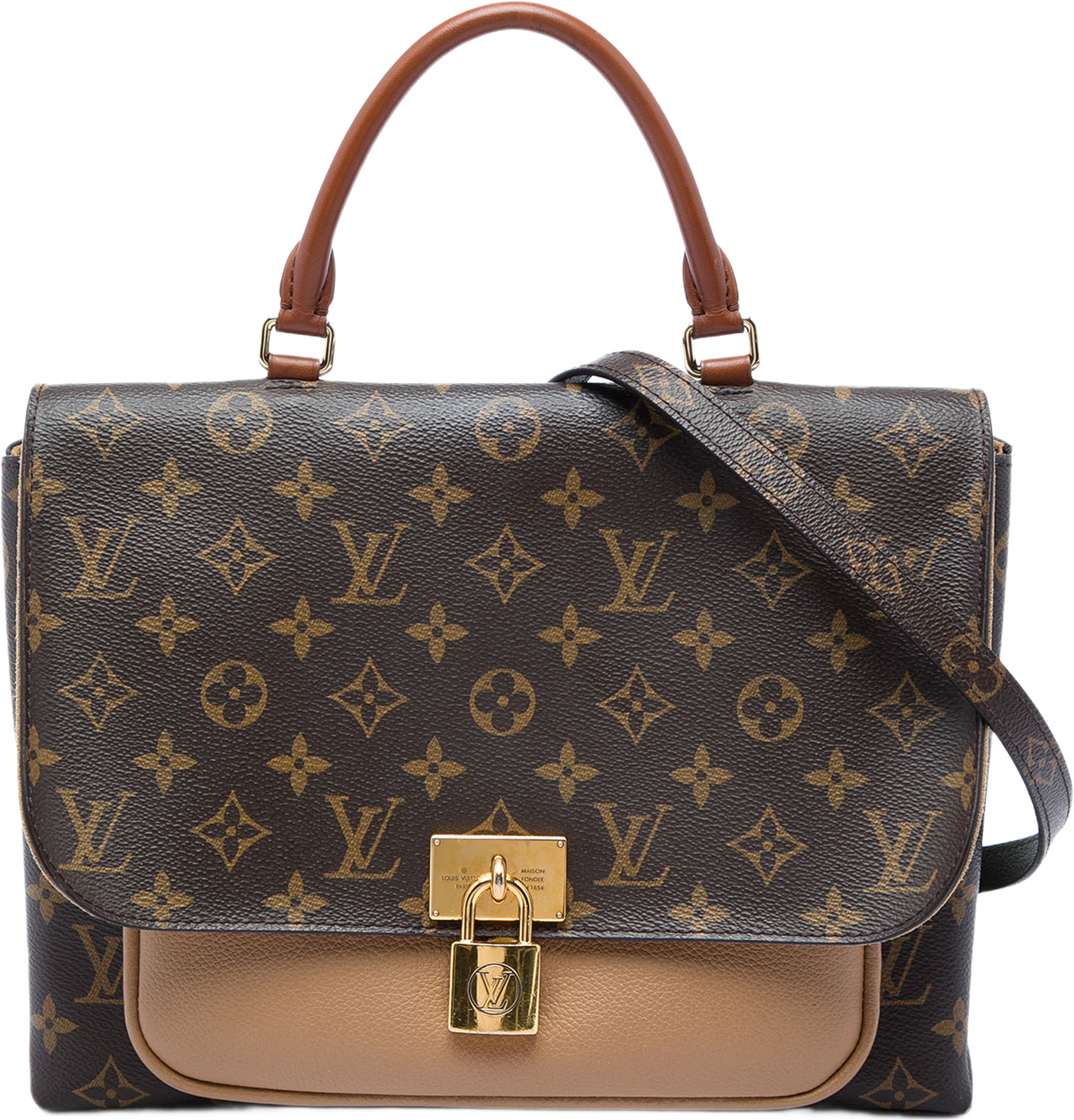 Louis Vuitton Monogram Marignan, från Luxclusif, i färgen brun. Klicka för att öppna bilden i stort format
