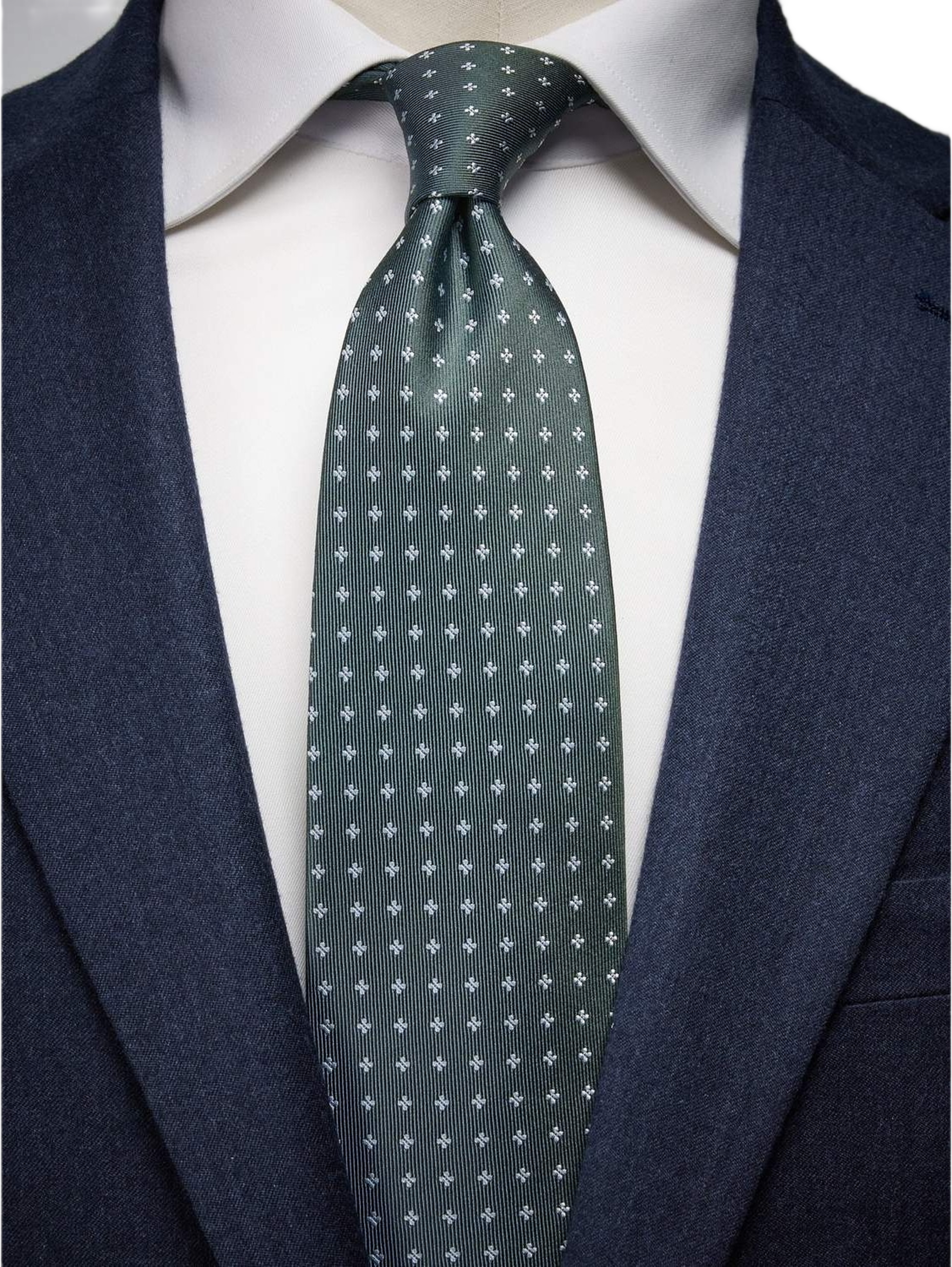 Olive Green Tie Floral