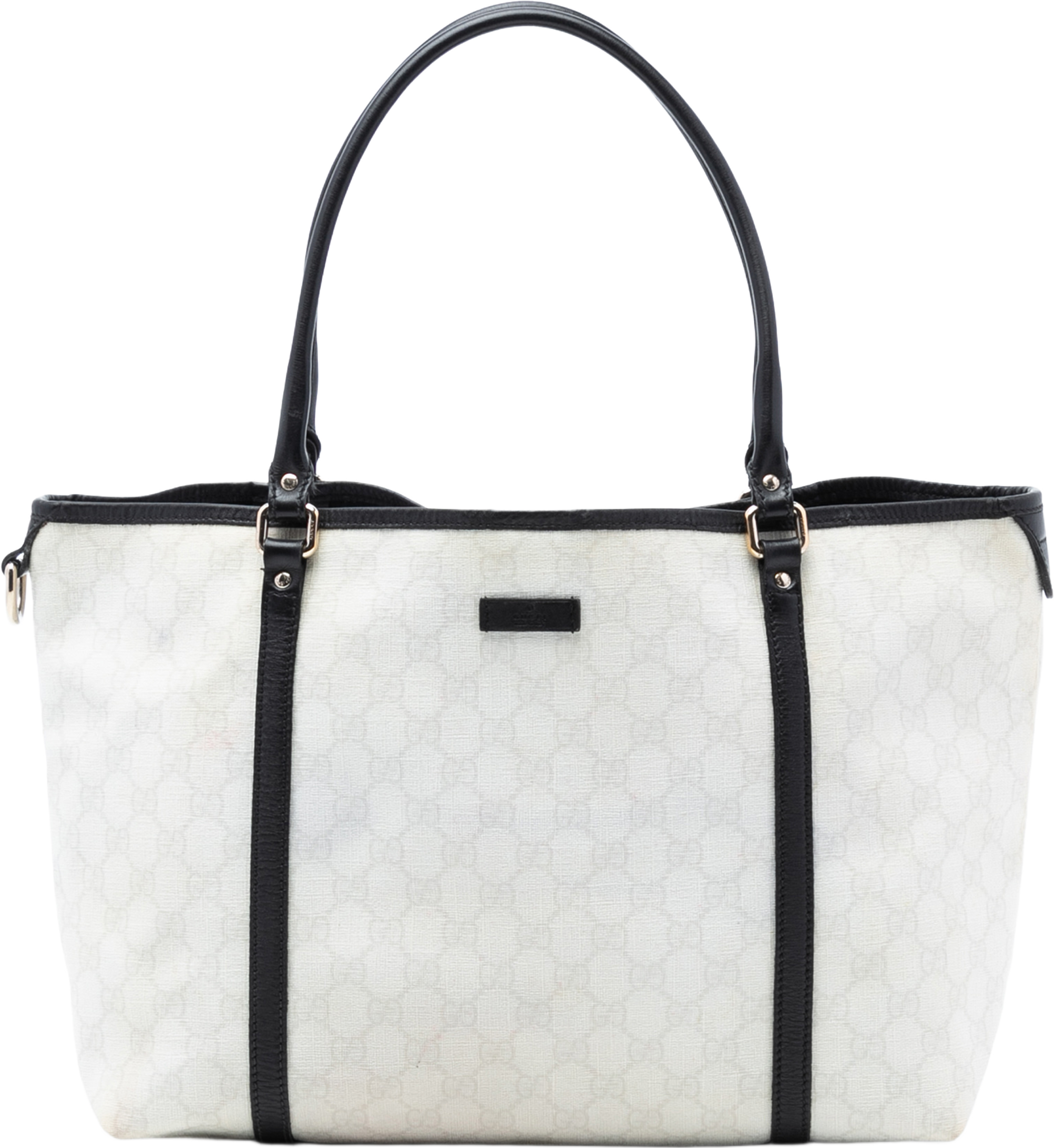 Gucci Medium Gg Supreme Joy Tote, från Luxclusif, i färgen white. Klicka för att öppna bilden i stort format