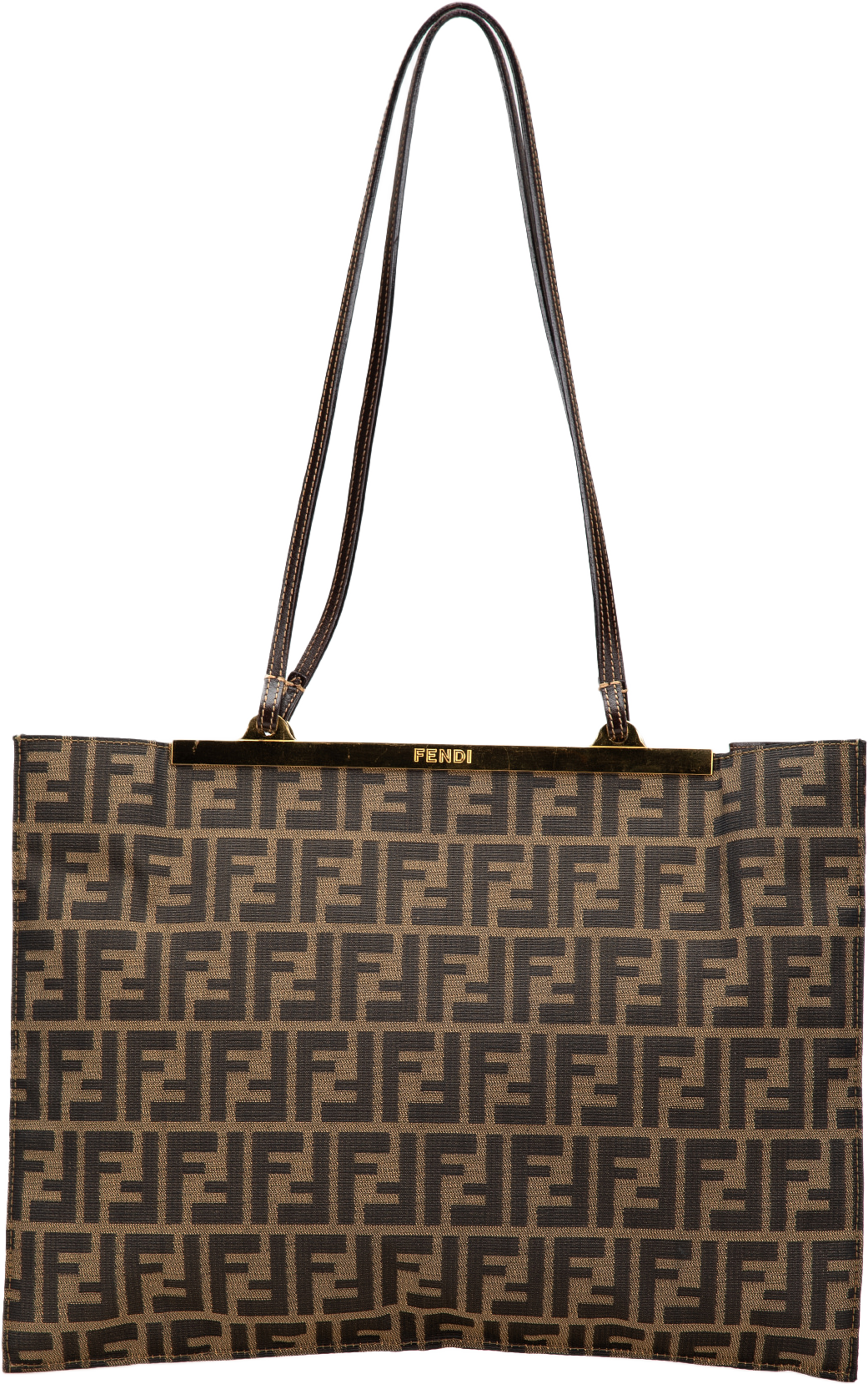 Fendi Zucca Canvas Tote, från Luxclusif, i färgen brown. Klicka för att öppna bilden i stort format