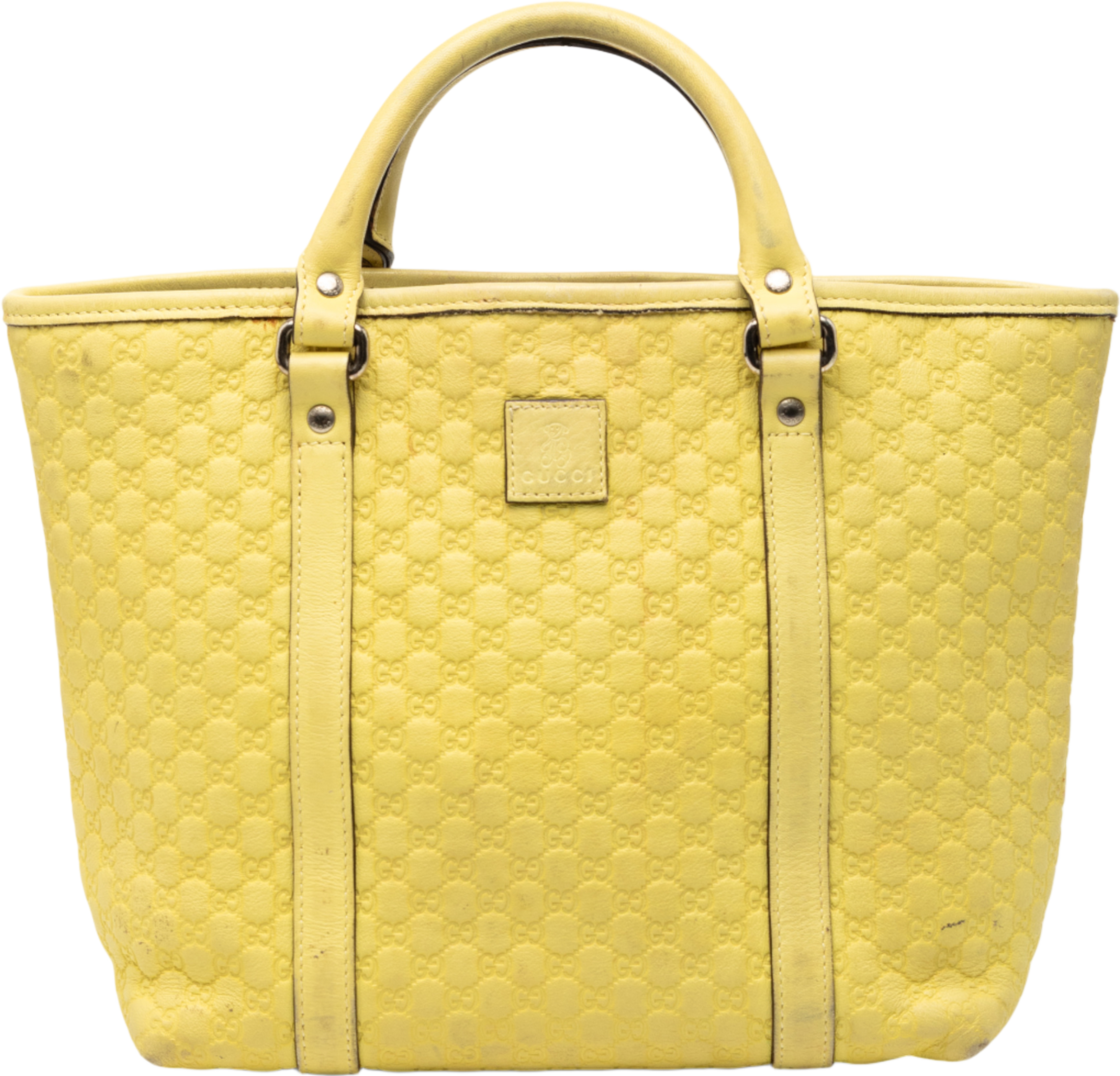 Gucci Guccissima Tote, från Luxclusif, i färgen yellow. Klicka för att öppna bilden i stort format