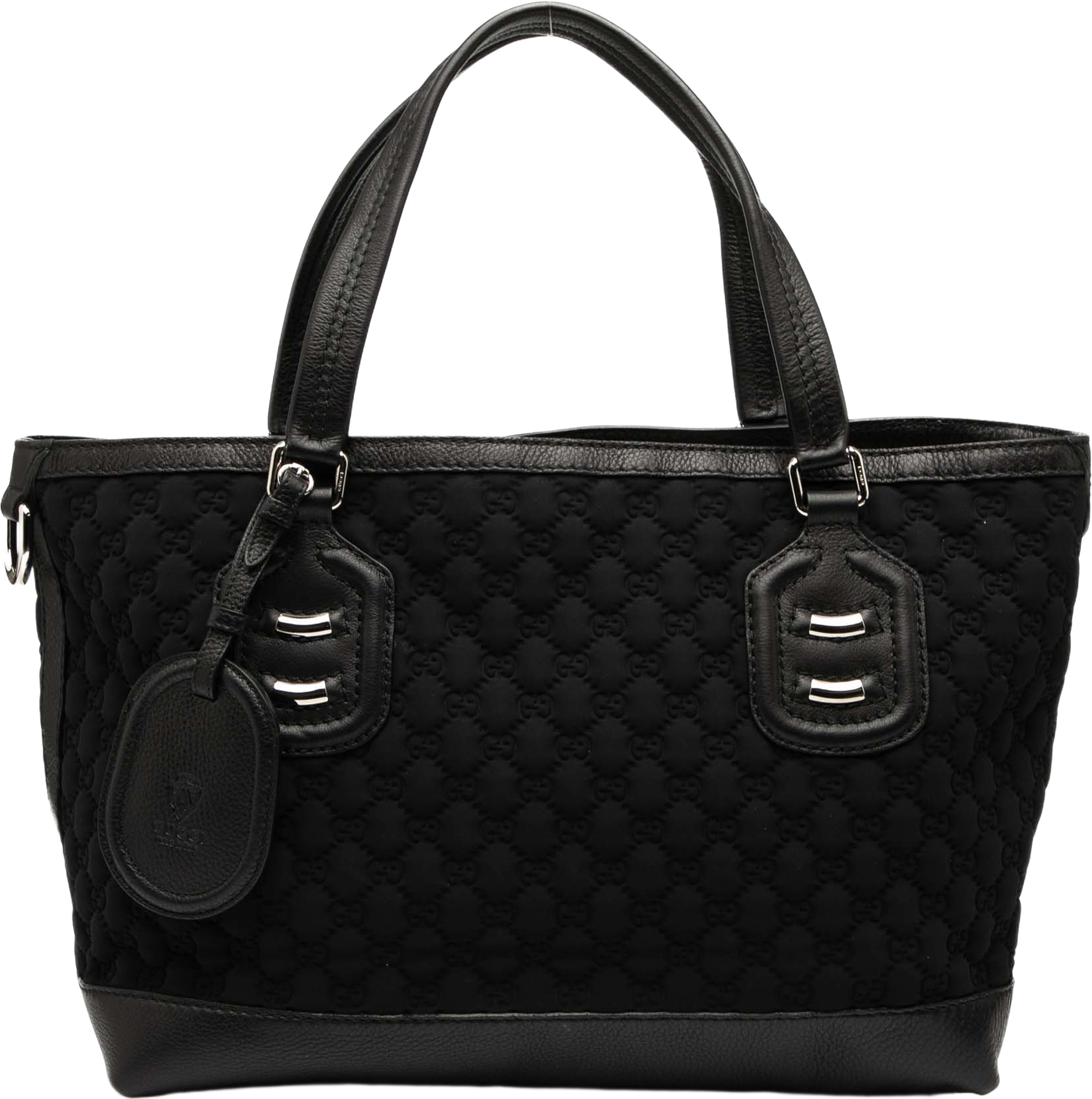 Gucci Gg Neoprene Techno Tag Tote, från Luxclusif, i färgen black. Klicka för att öppna bilden i stort format