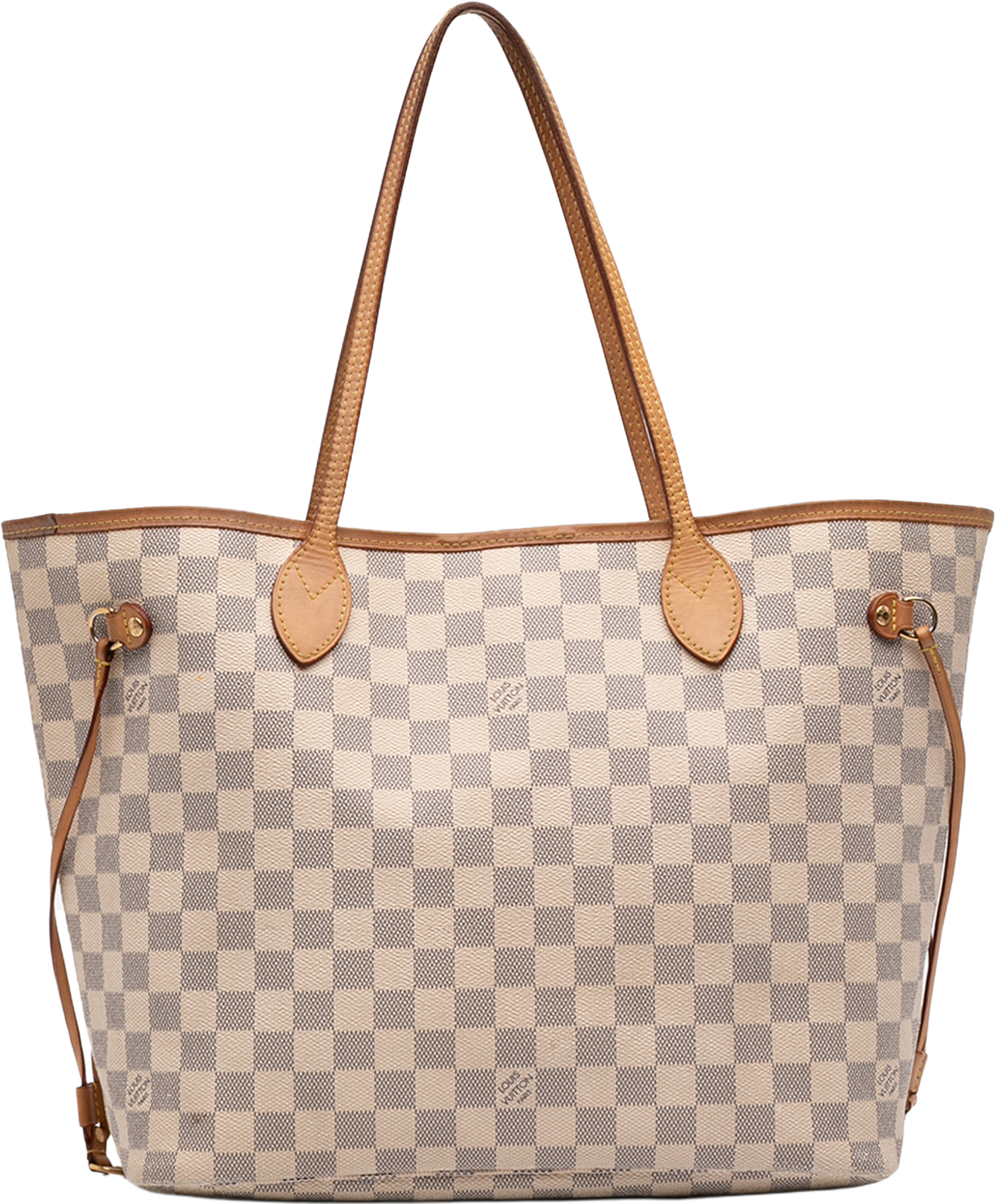 Louis Vuitton Damier Azur Neverfull Mm, från Luxclusif, i färgen white. Klicka för att öppna bilden i stort format