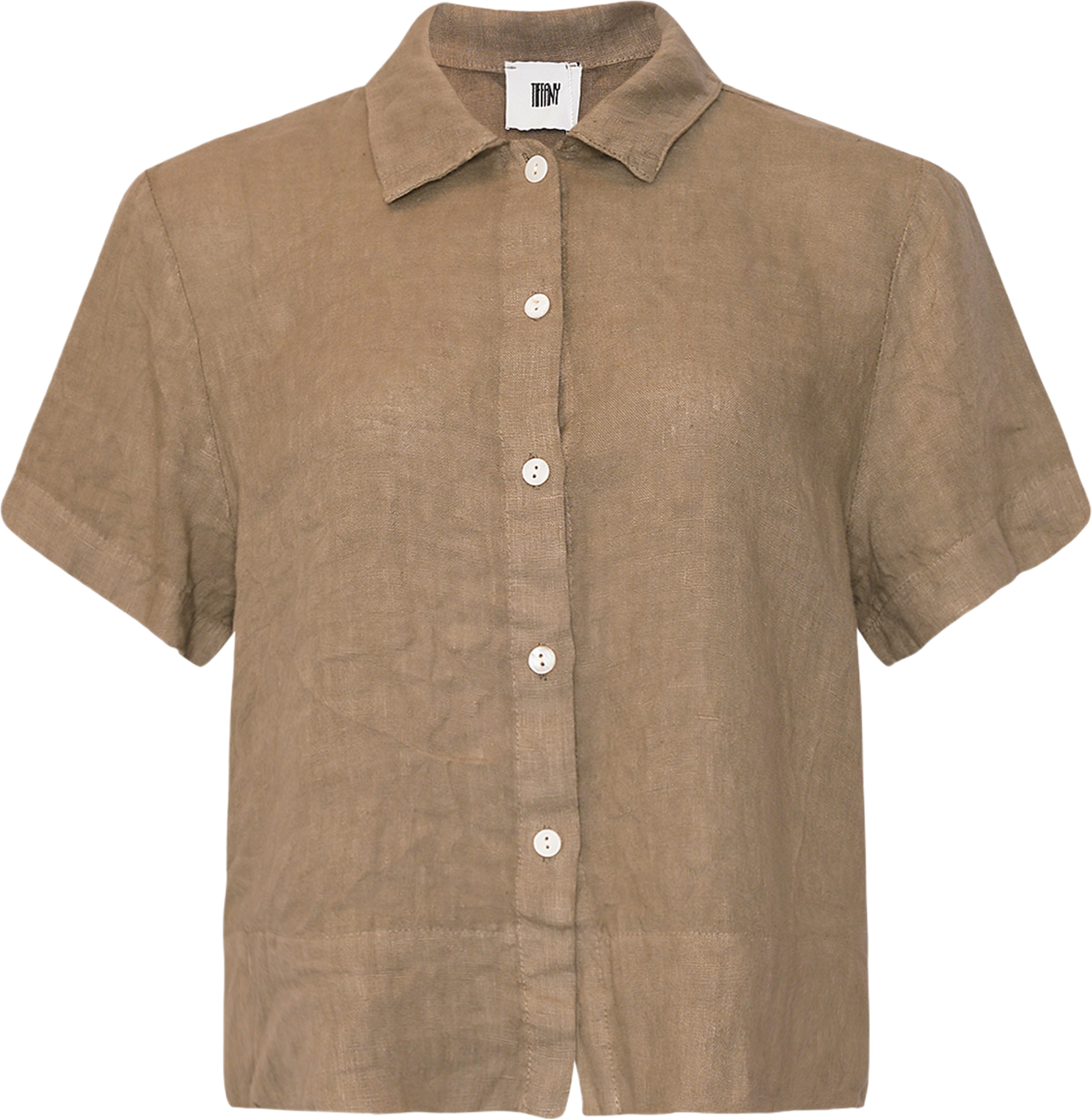 Issa, Shirt, Linen - Dusty Green