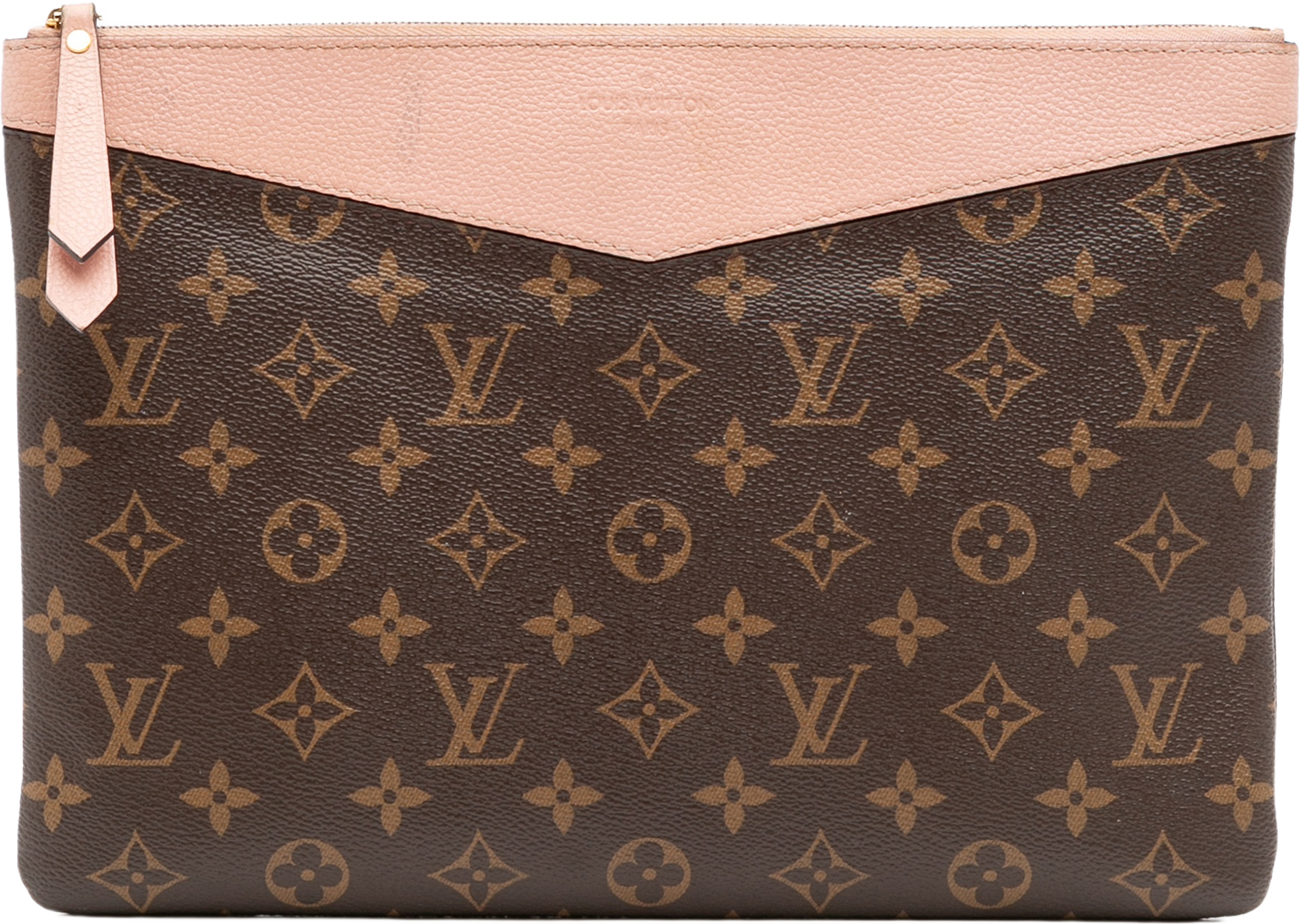 Louis Vuitton Monogram Daily Pouch, från Luxclusif, i färgen brown. Klicka för att öppna bilden i stort format