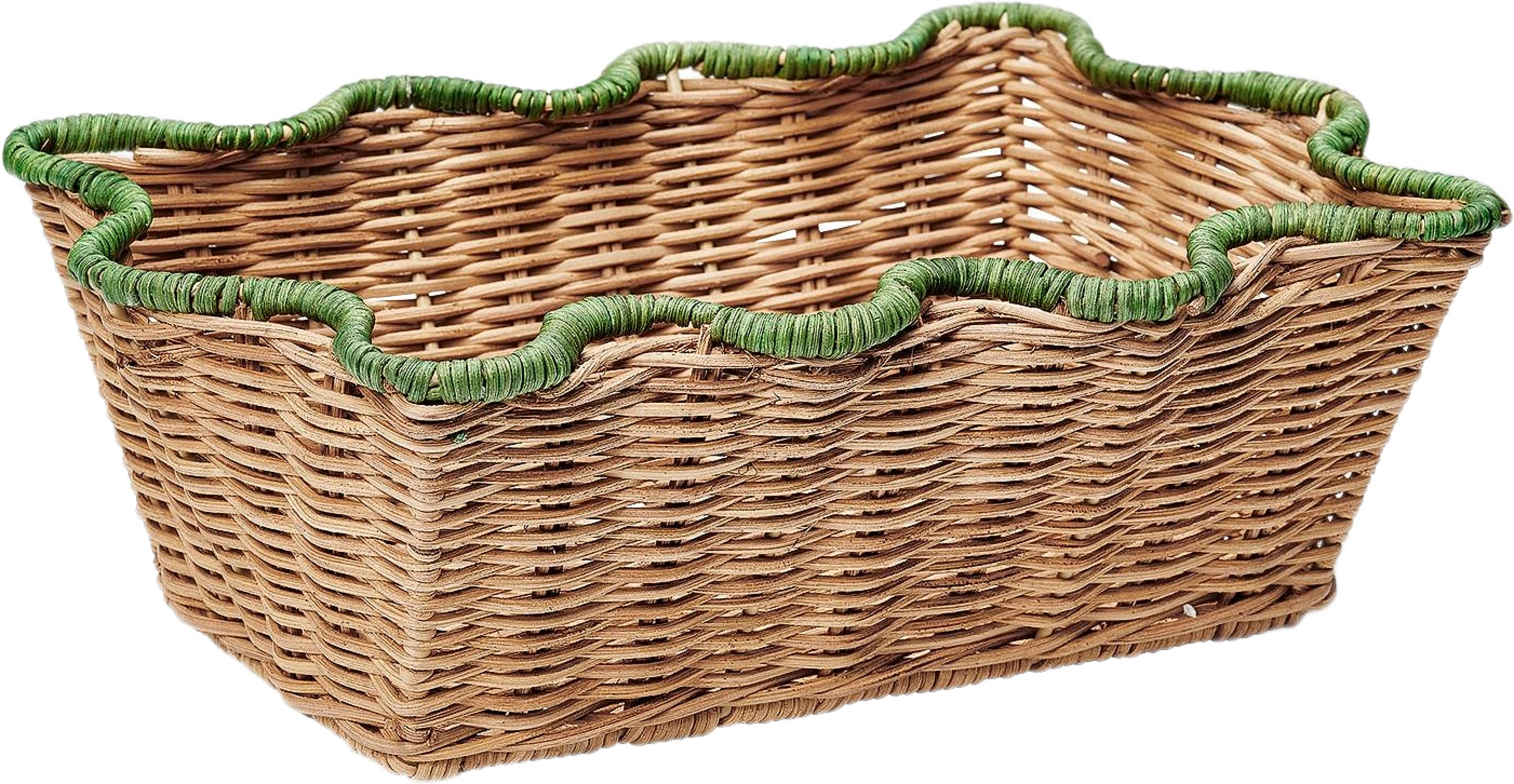 Scallop Rottingkorg - 20x30x9 Cm, från Pick A Poppy, i färgen green. Klicka för att öppna bilden i stort format