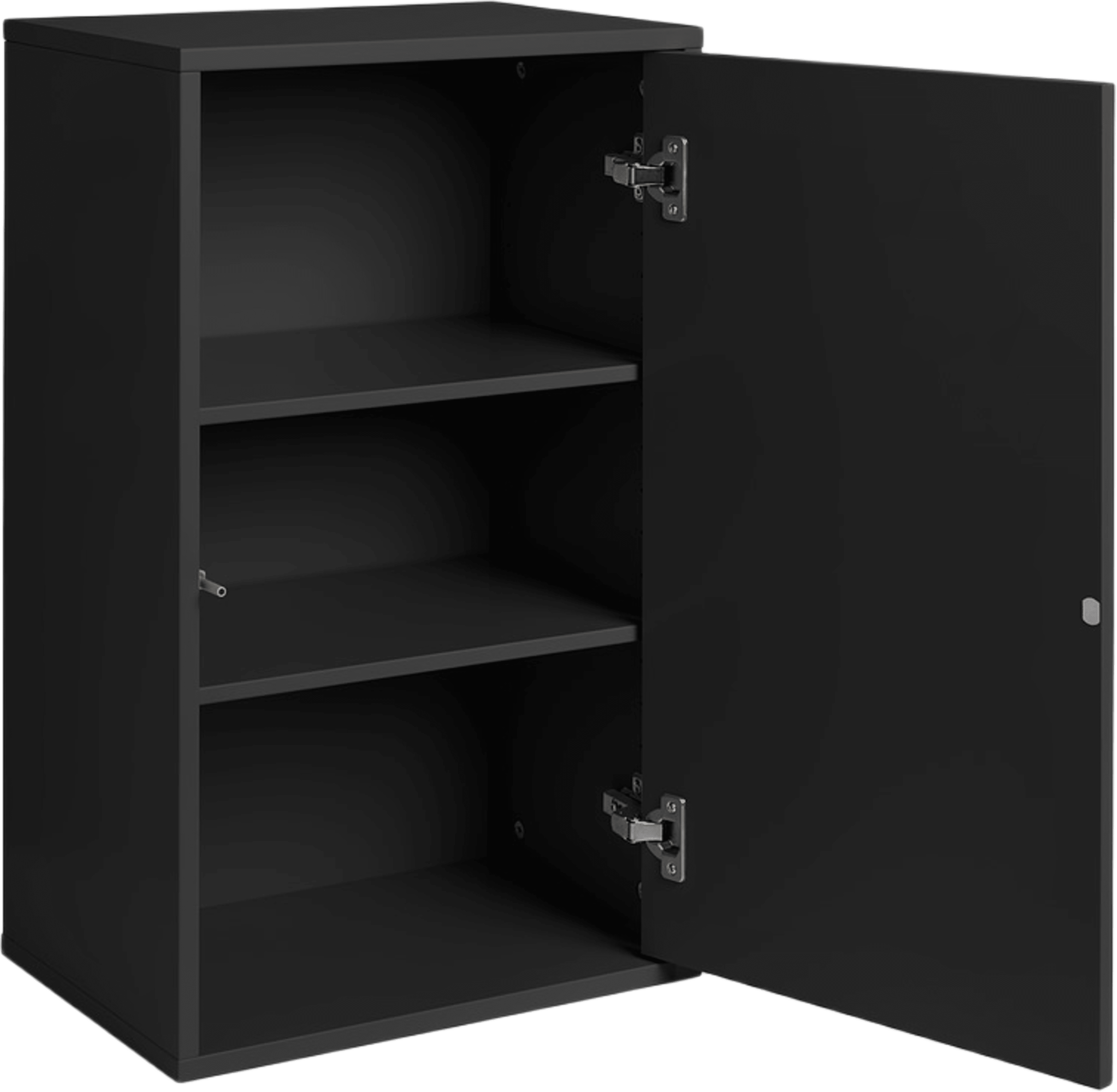 Wall Cabinet - Silver Cloud Grey, från ReCollector, i färgen black raven. Klicka för att öppna bilden i stort format