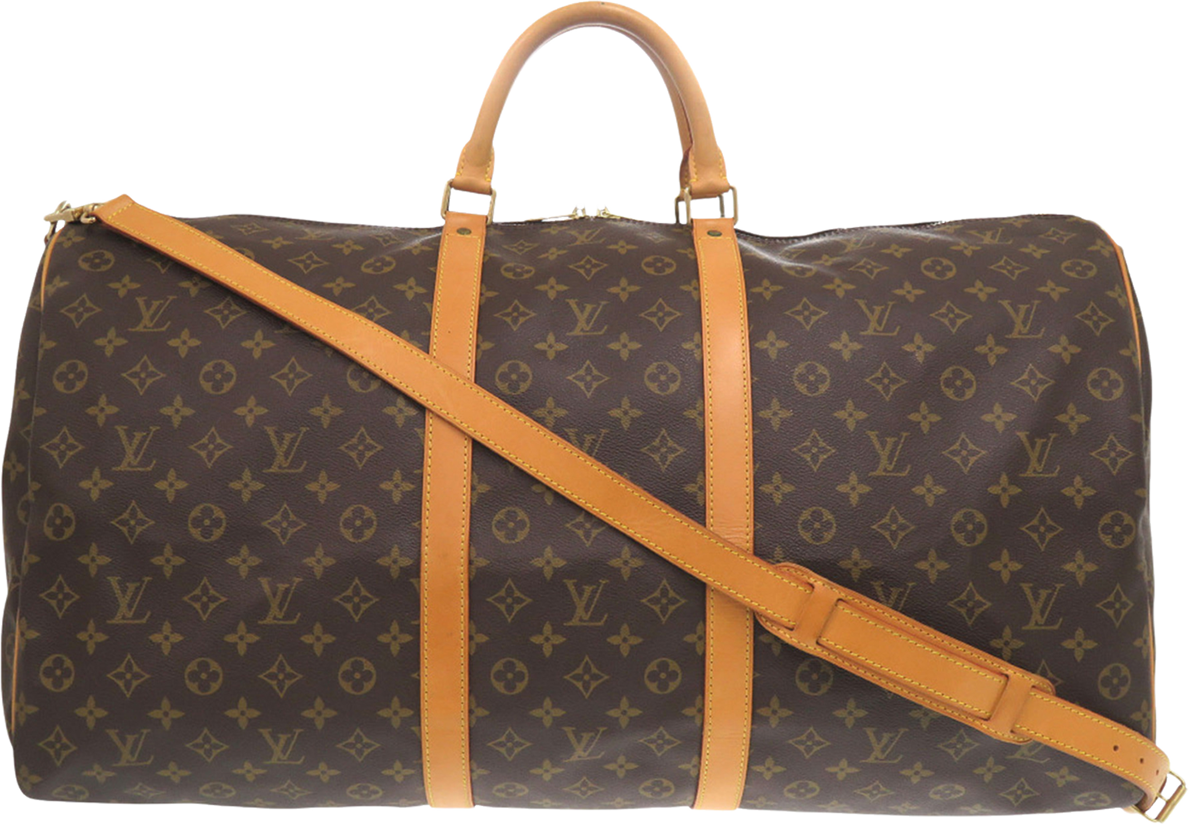 Louis Vuitton Monogram Keepall Bandouliere 60, från Luxclusif, i färgen brown. Klicka för att öppna bilden i stort format