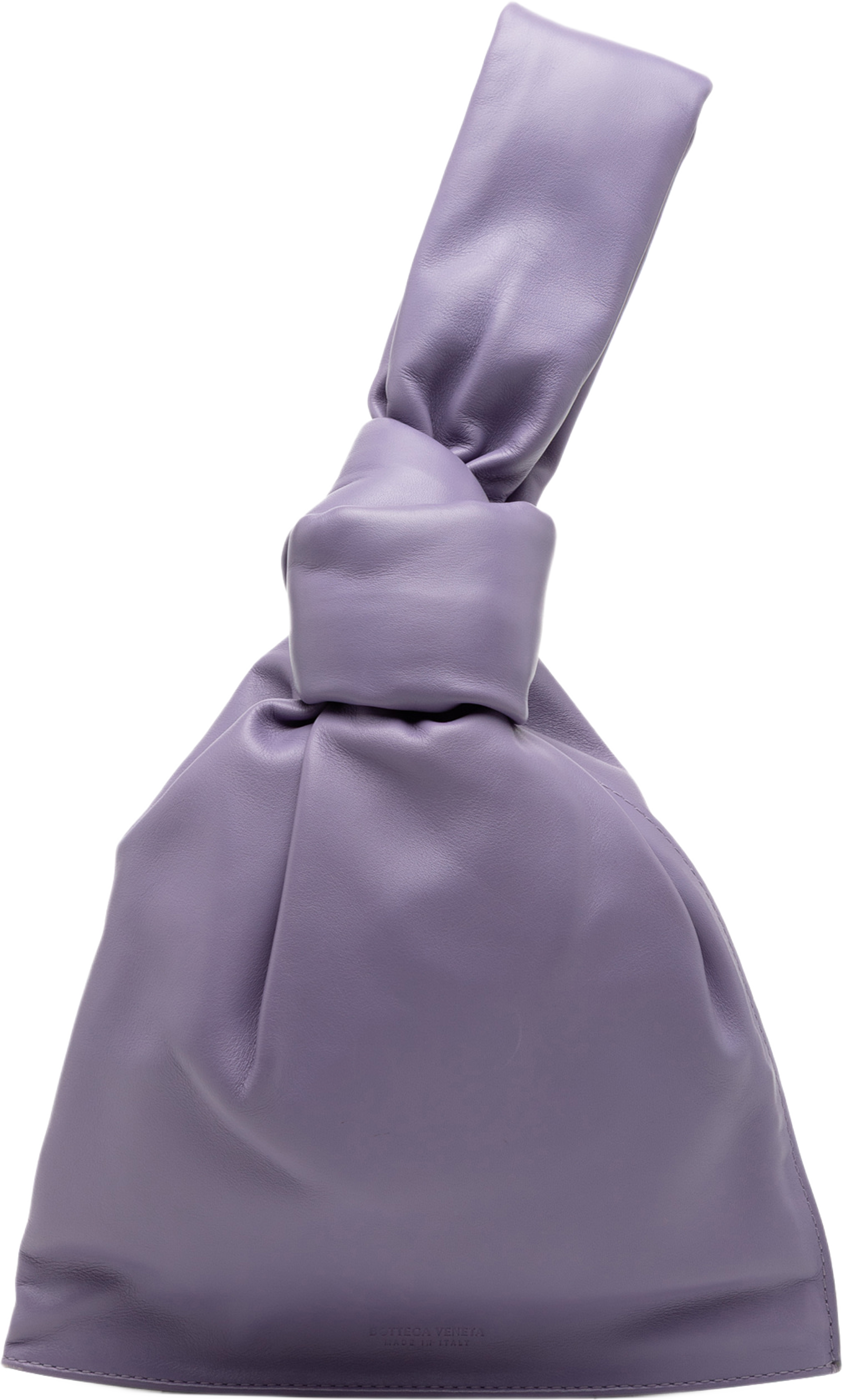 Bottega Veneta Mini Calfskin Bv Twist Bag, från Luxclusif, i färgen purpur. Klicka för att öppna bilden i stort format