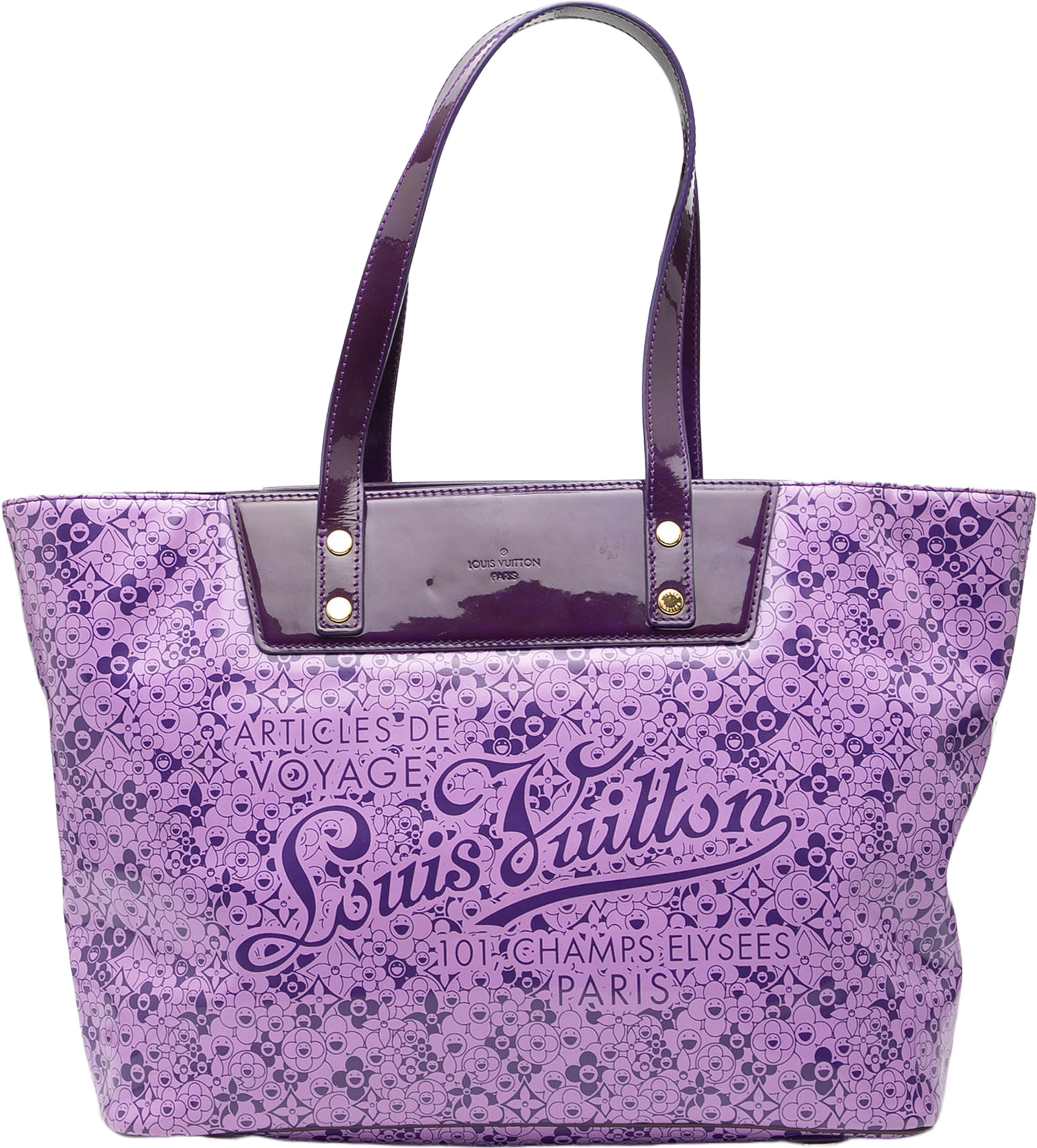 Louis Vuitton Takashi Murakami Coated Canvas Cosmic Blossom Tote Pm, från Luxclusif, i färgen purple. Klicka för att öppna bilden i stort format