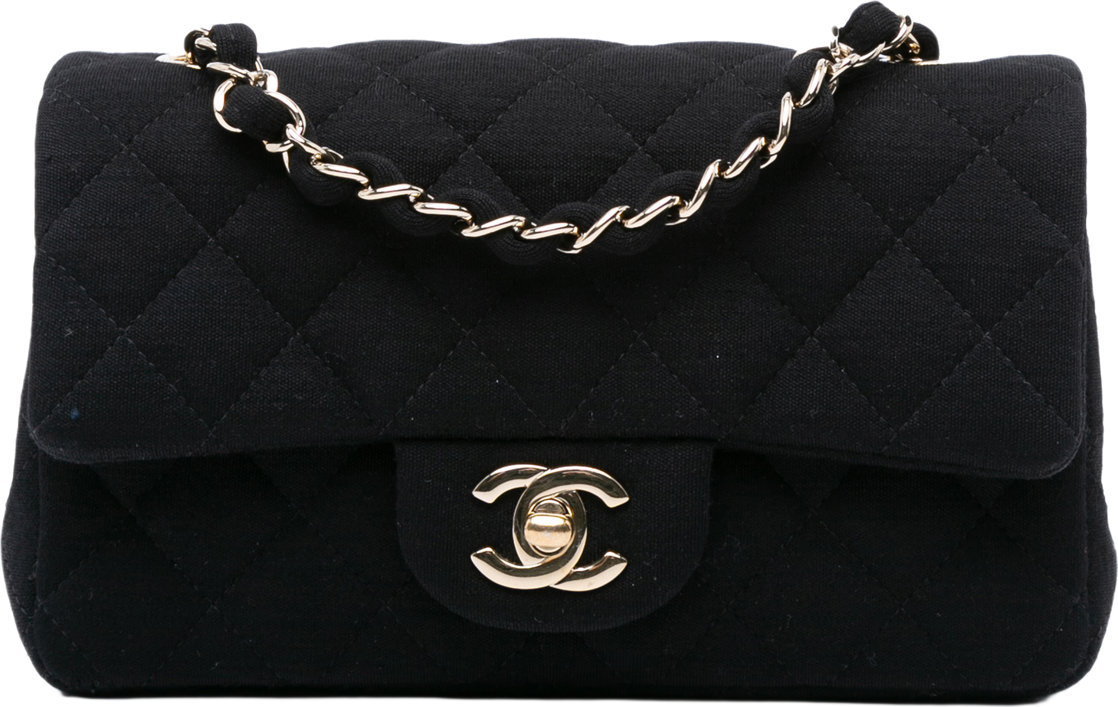 Chanel Mini Rectangular Classic Jersey Single Flap