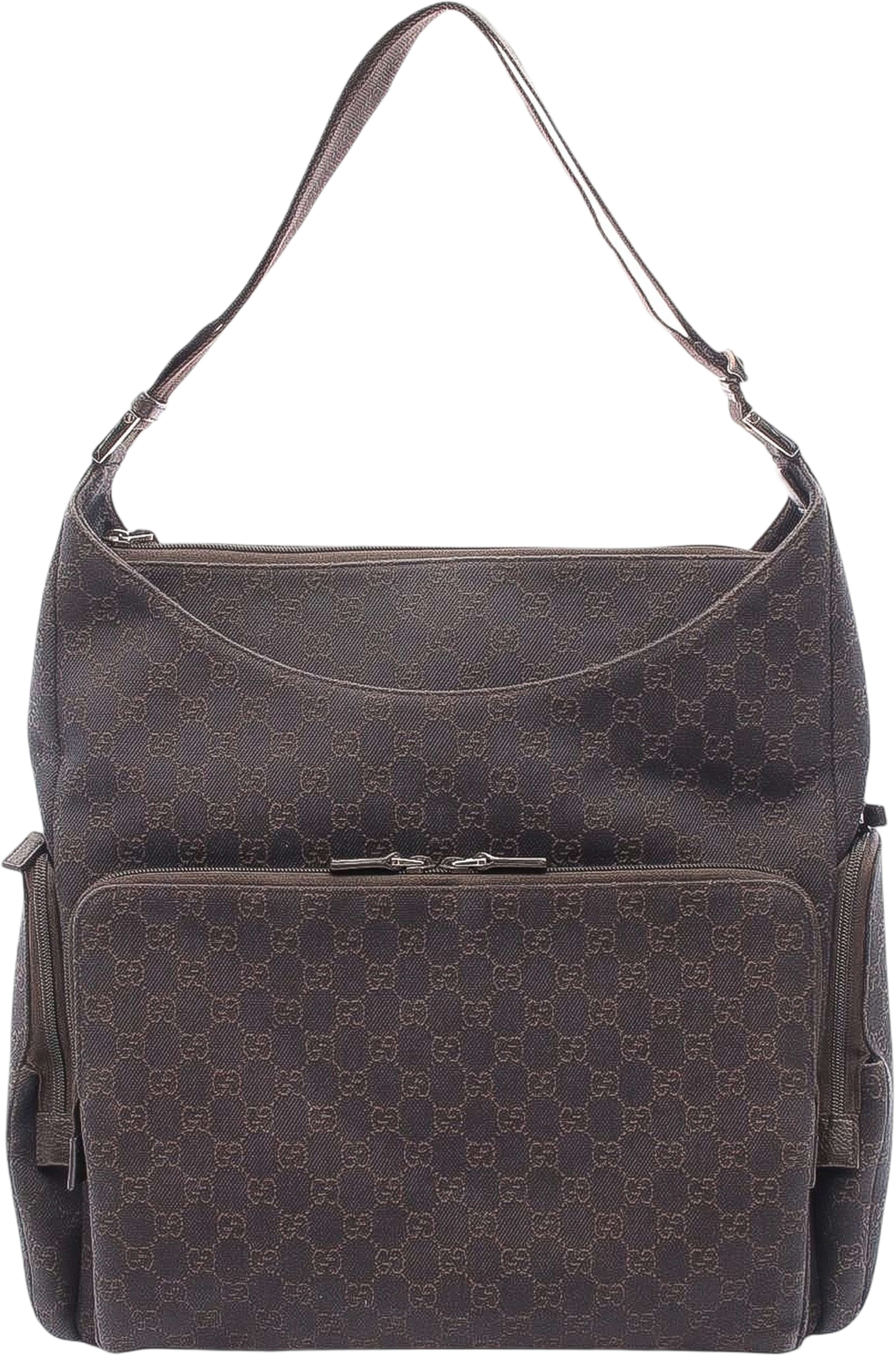 Gucci Gg Canvas Crossbody, från Luxclusif, i färgen dark brown.