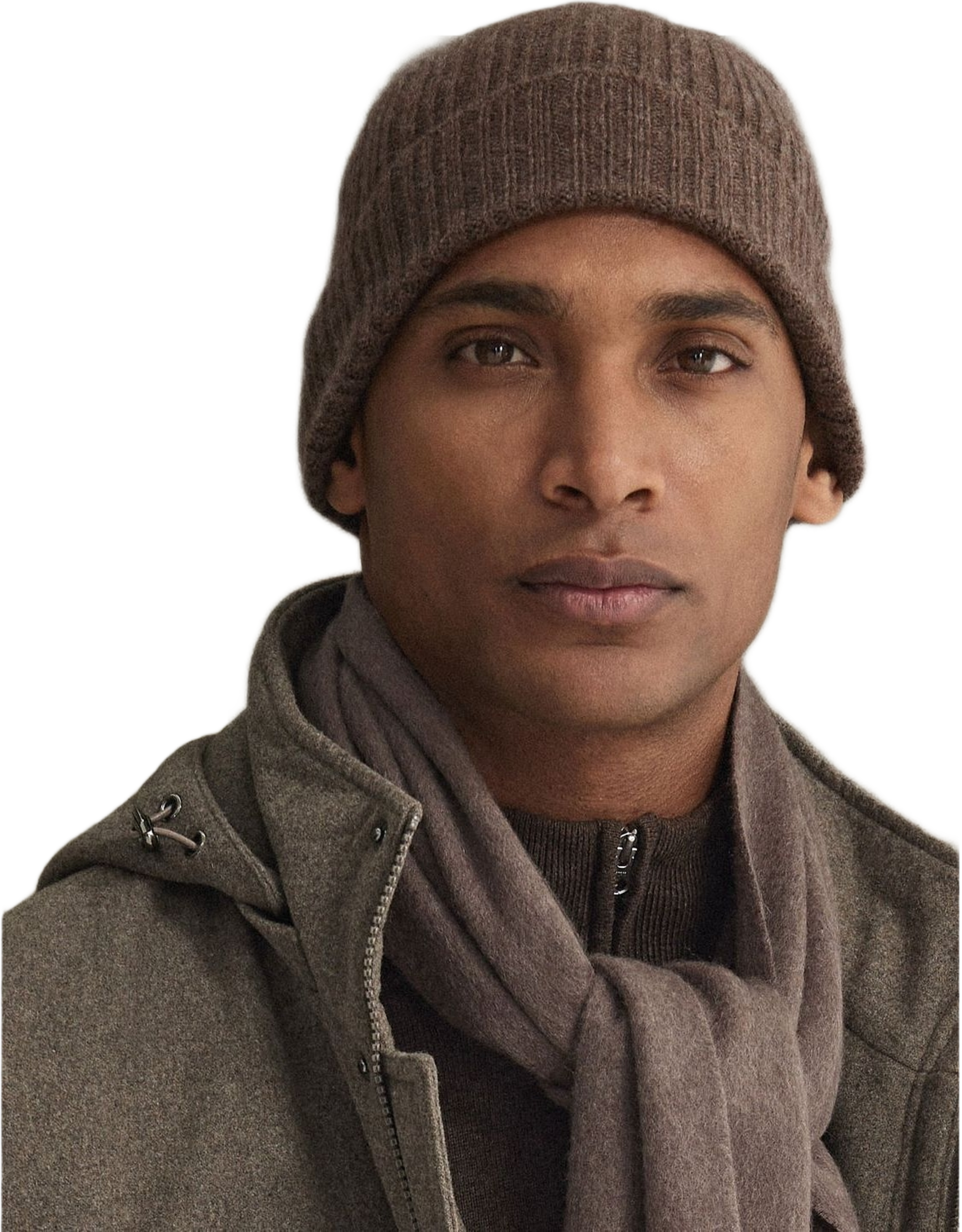 Cashmere Beanie, från John Henric, i färgen mid brown. Klicka för att öppna bilden i stort format
