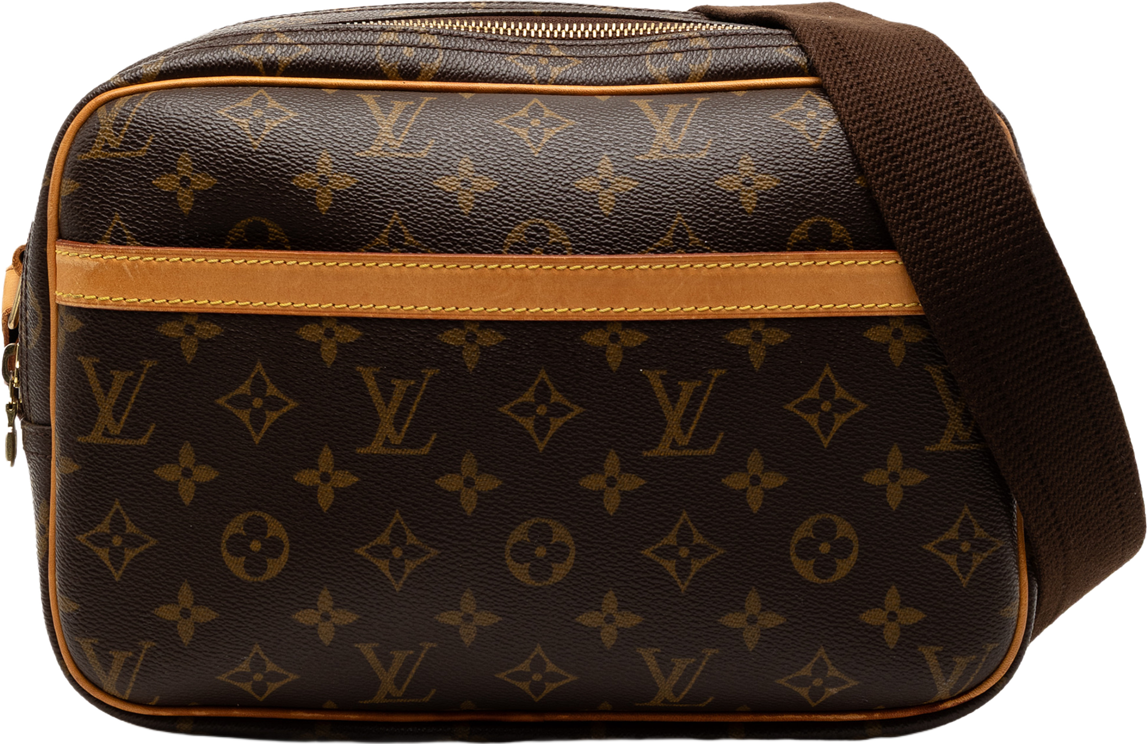 Louis Vuitton Monogram Reporter Pm, från Luxclusif, i färgen brown. Klicka för att öppna bilden i stort format