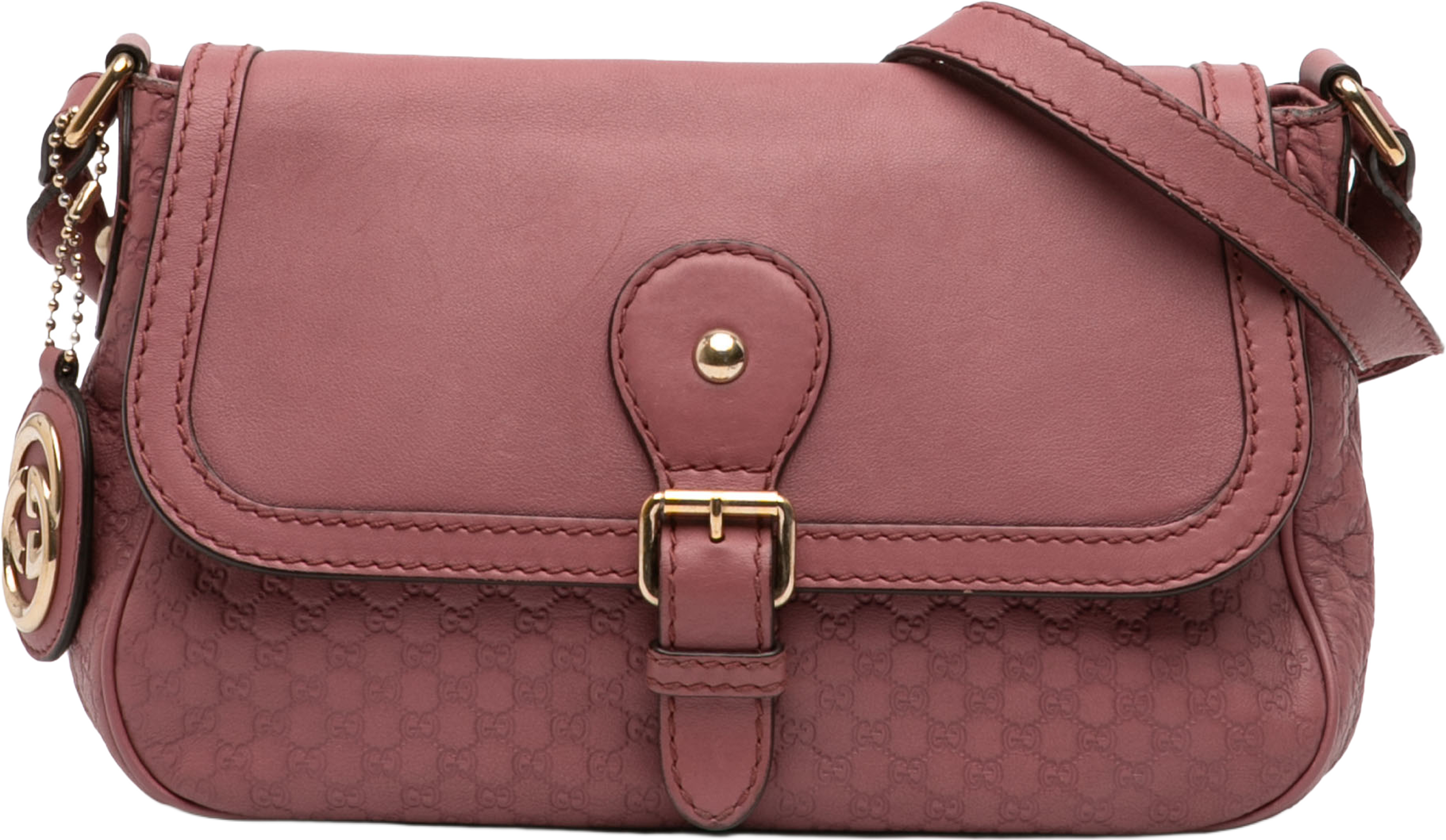 Gucci Microguccissima Sukey Crossbody, från Luxclusif, i färgen pink. Klicka för att öppna bilden i stort format