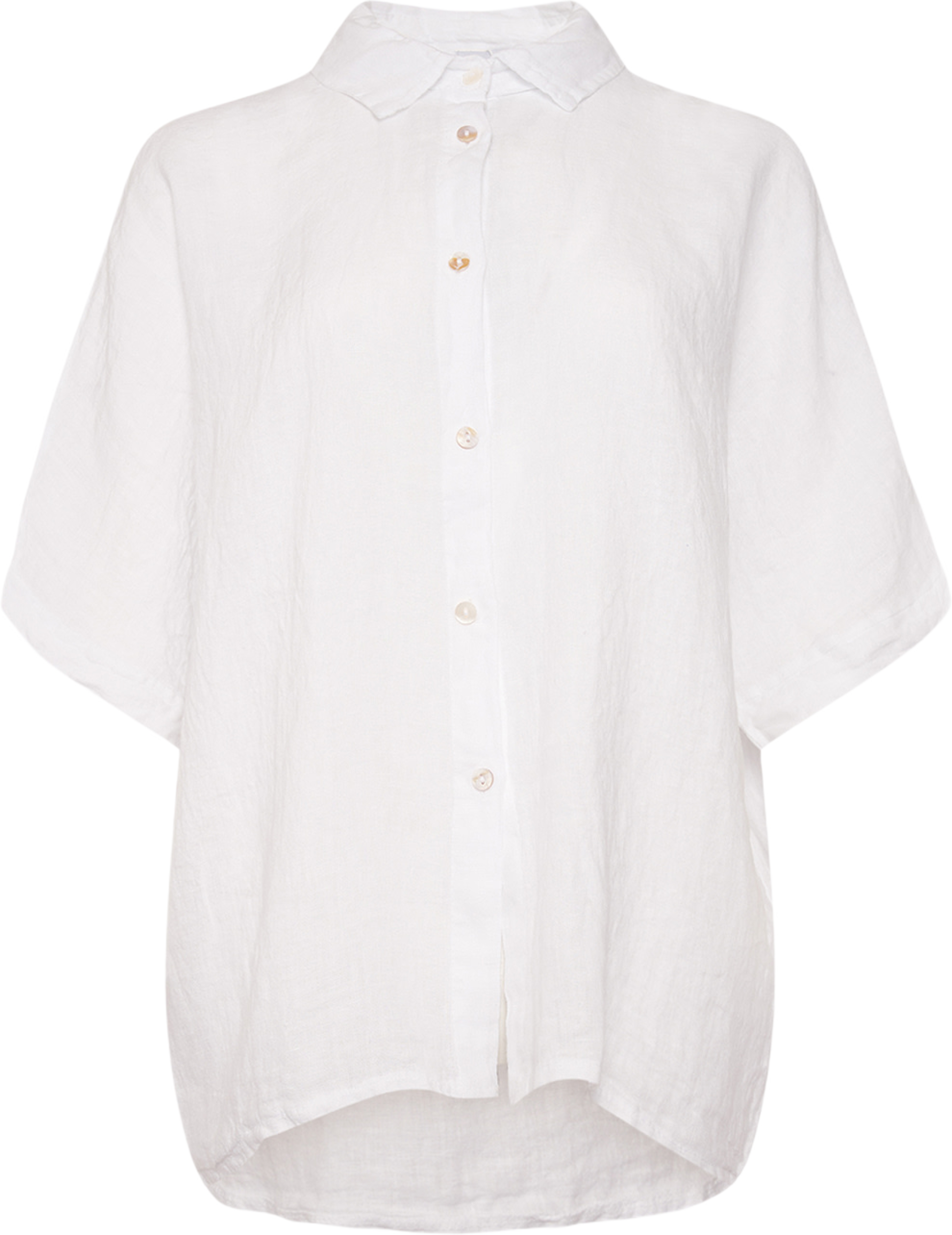 Abbi, Shirt, Linen - White