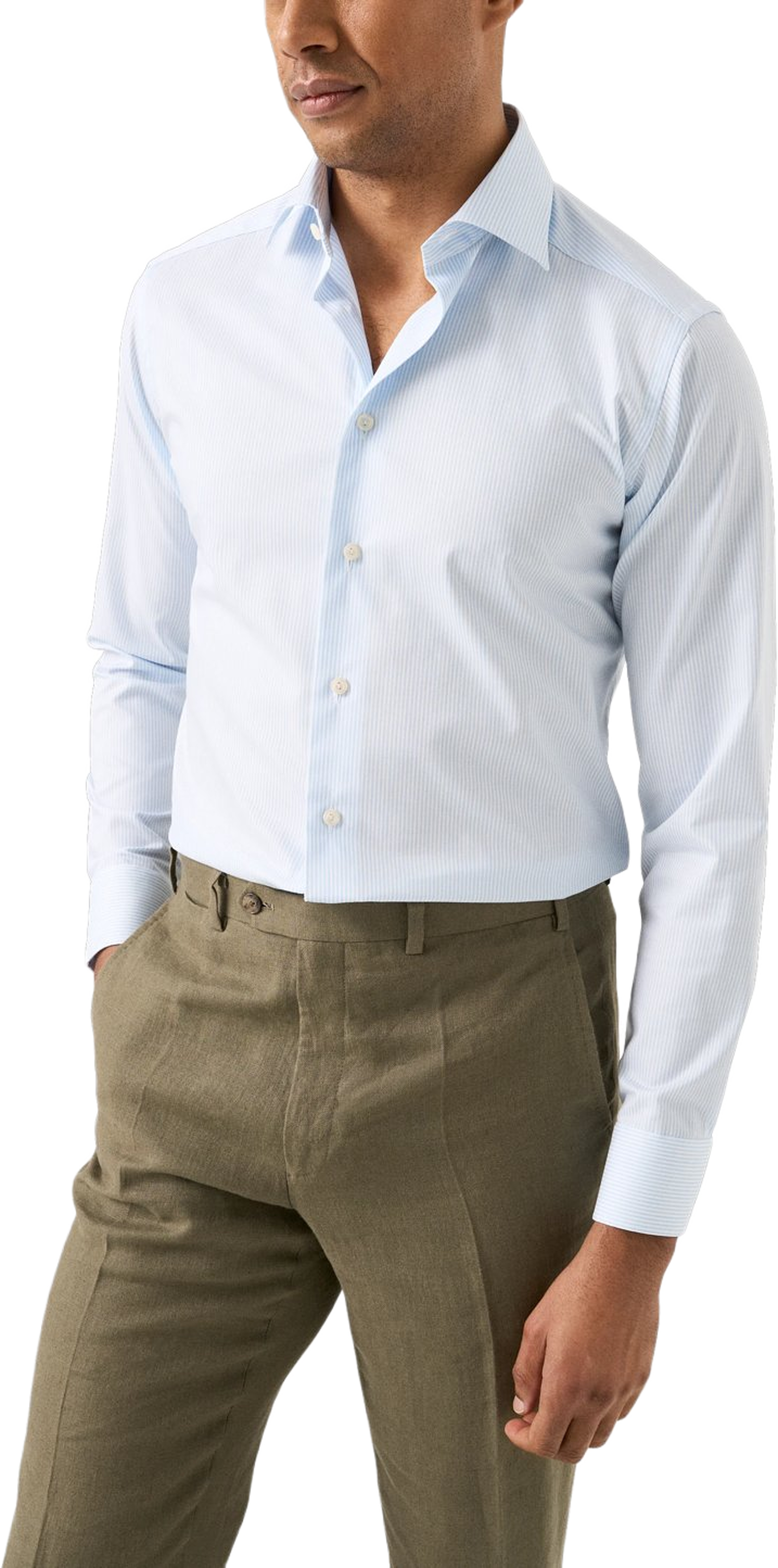 Bomull Tencel™ Lyocell-skjorta Slim Fit