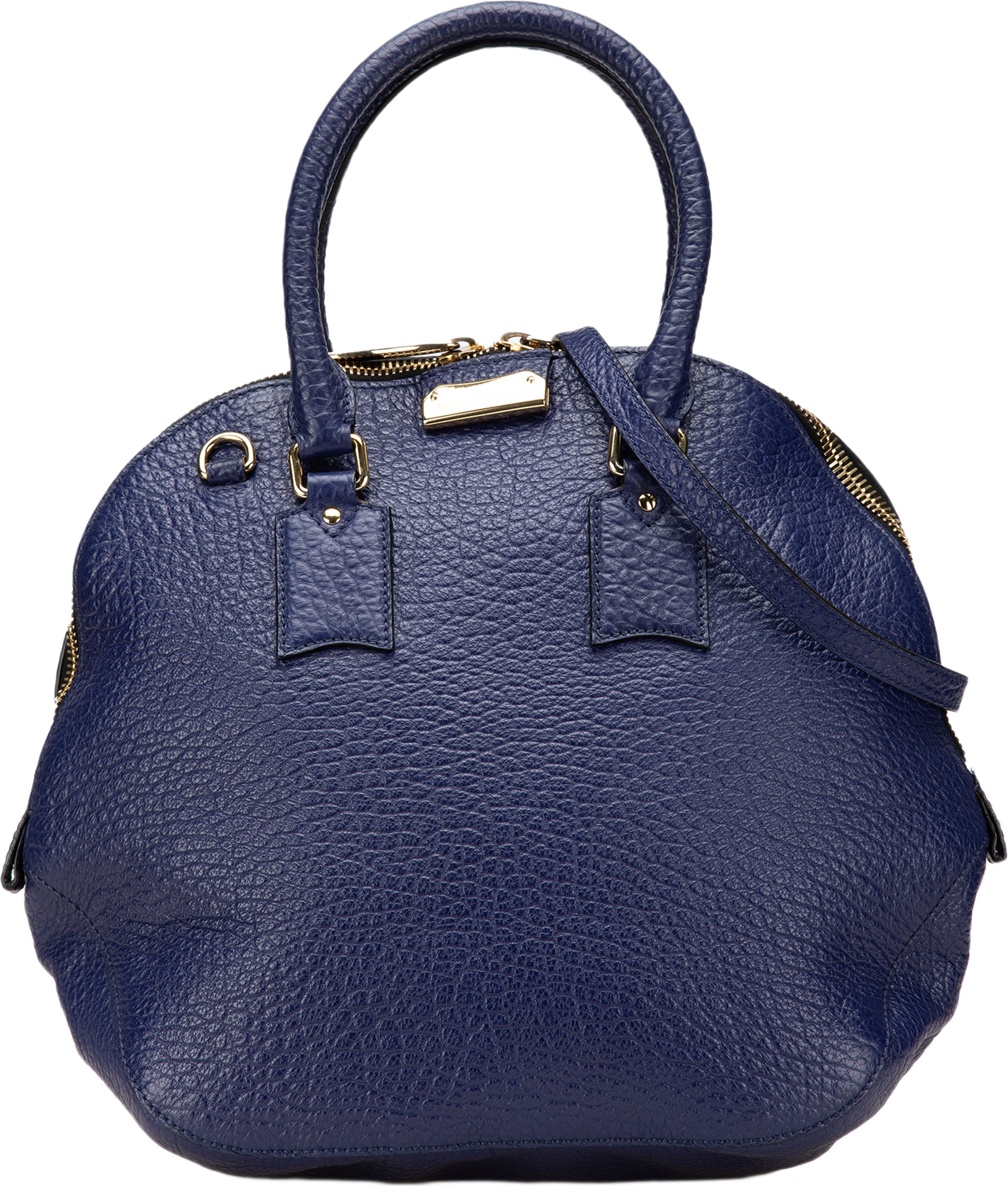 Burberry Large Grained Calfskin Heritage Orchard Bowling Bag