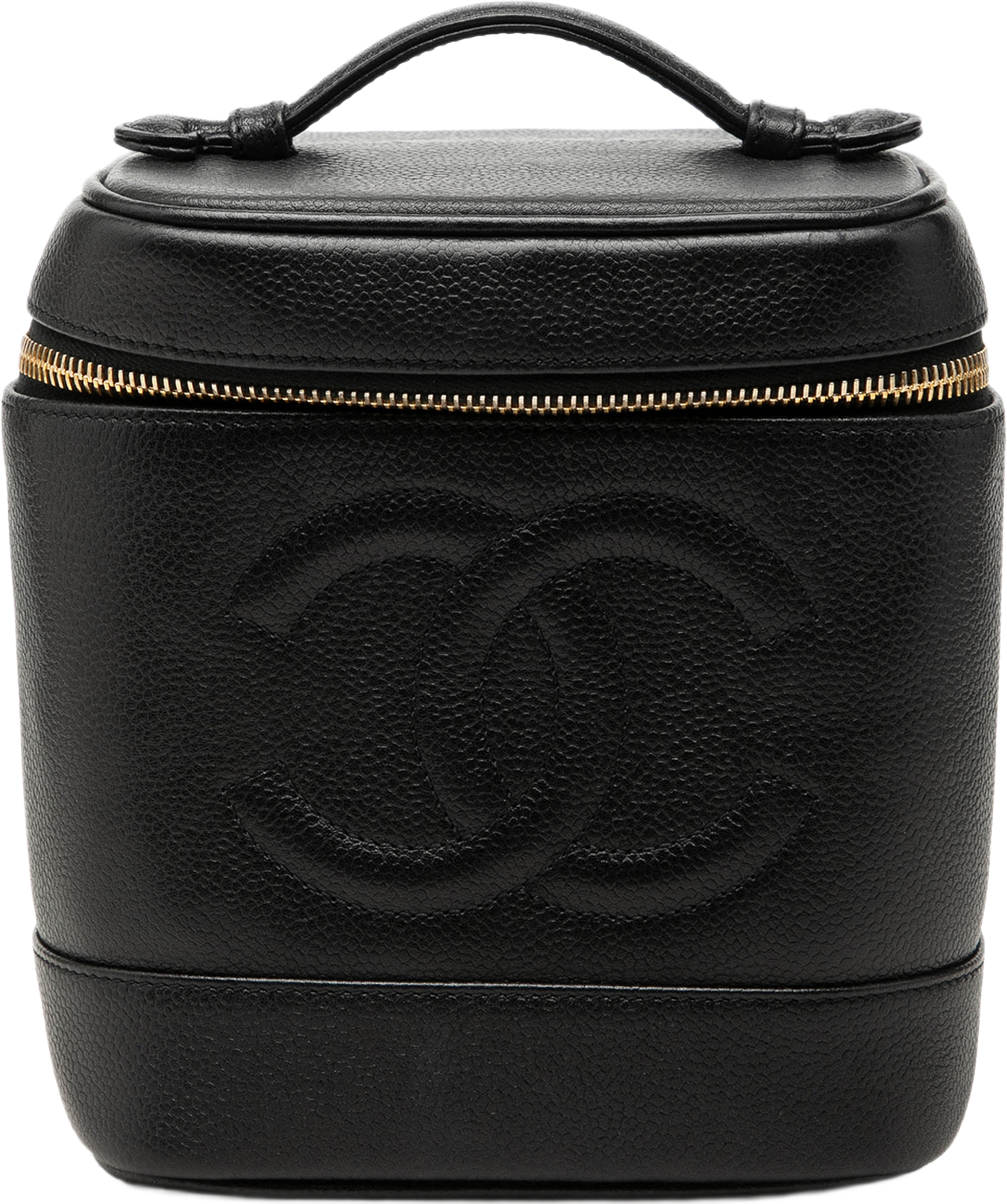 Chanel Cc Caviar Vanity Bag, från Luxclusif, i färgen svart. Klicka för att öppna bilden i stort format
