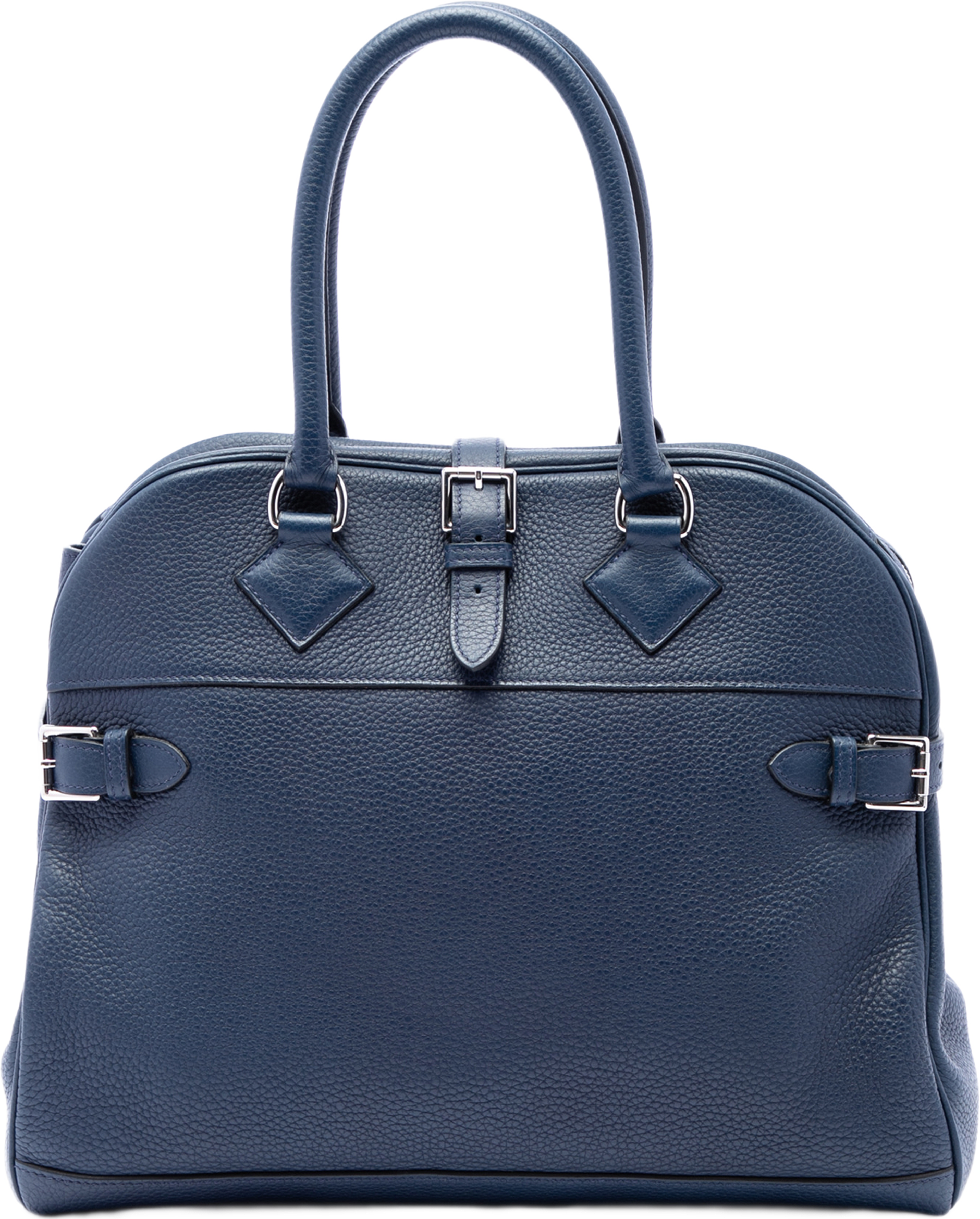 Hermès Clemence Atlas 35, från Luxclusif, i färgen blå. Klicka för att öppna bilden i stort format