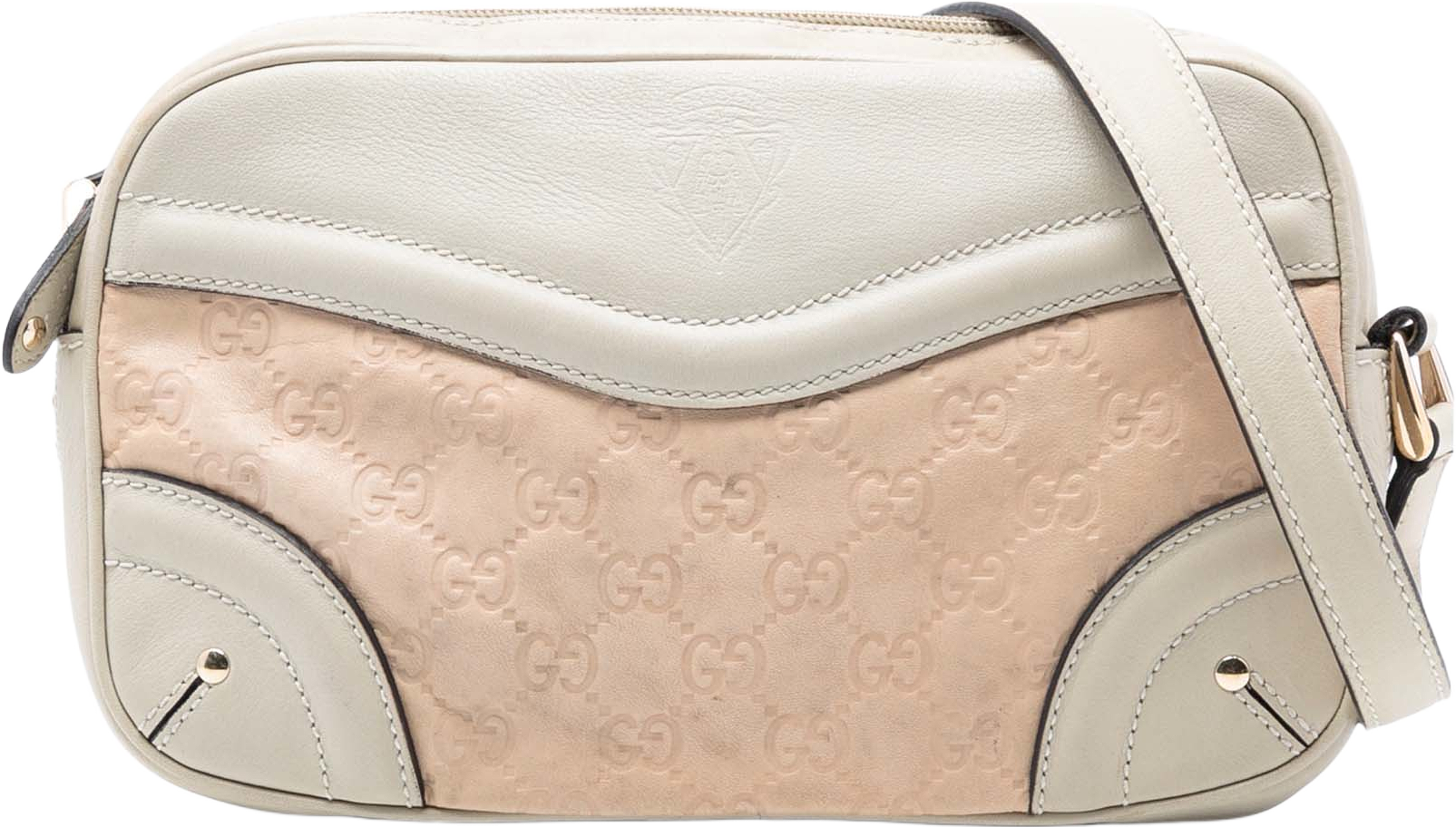 Gucci Guccissima Crest Shoulder Bag, från Luxclusif, i färgen light pink. Klicka för att öppna bilden i stort format