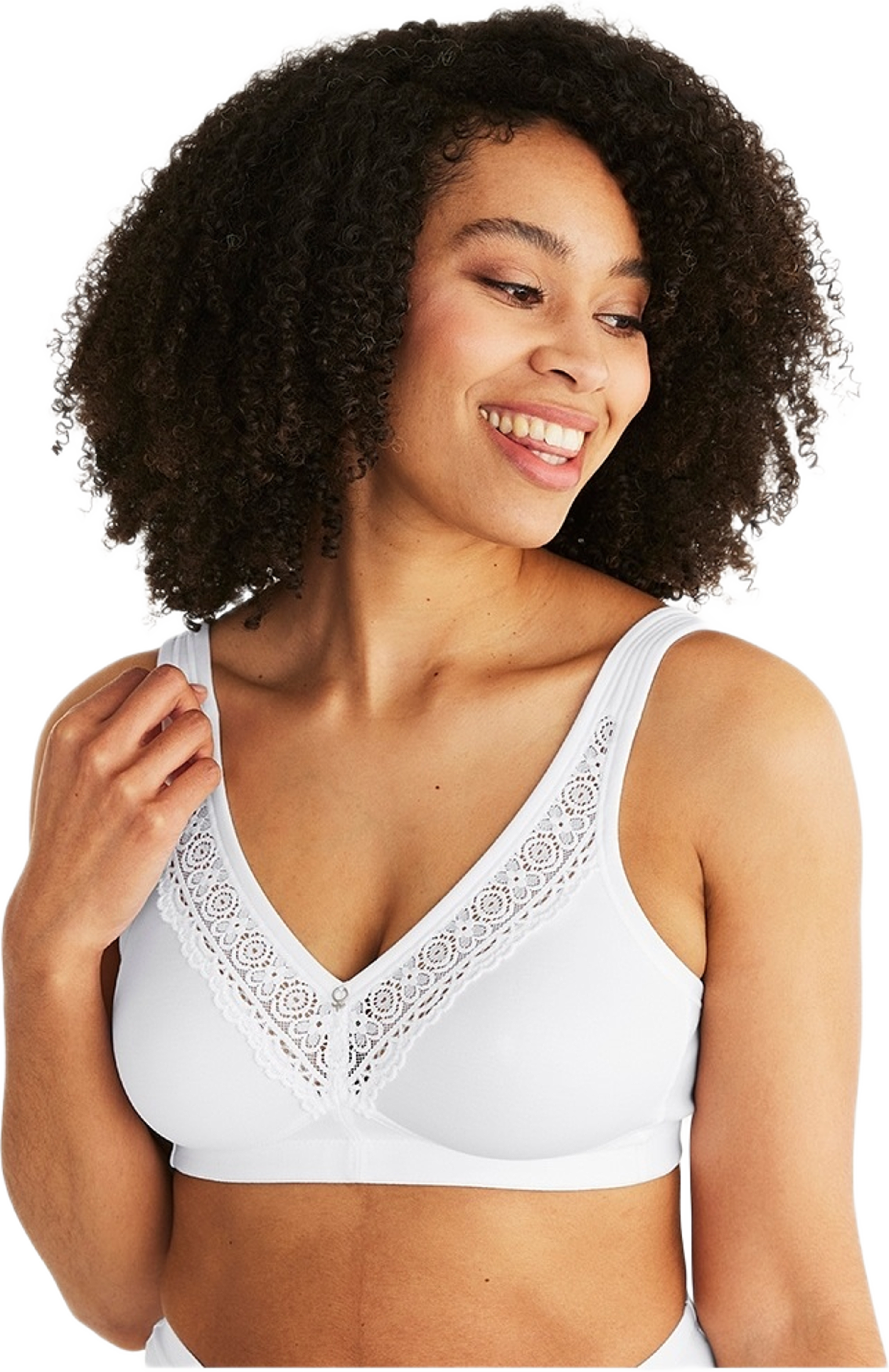 Stars Cotton Bh Utan Bygel, från Swegmark, i färgen white. Klicka för att öppna bilden i stort format