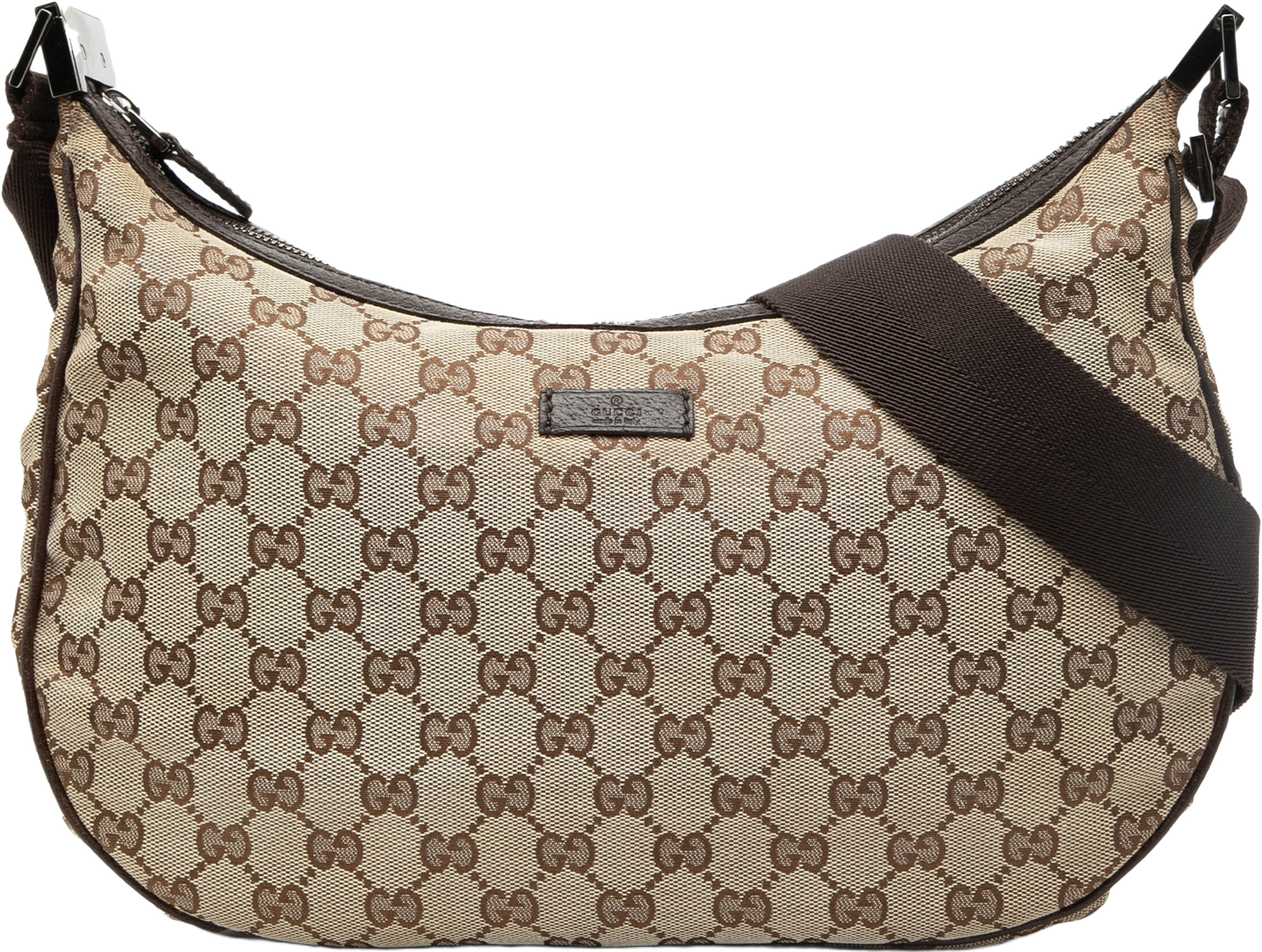 Gucci Gg Canvas Crossbody, från Luxclusif, i färgen beige. Klicka för att öppna bilden i stort format