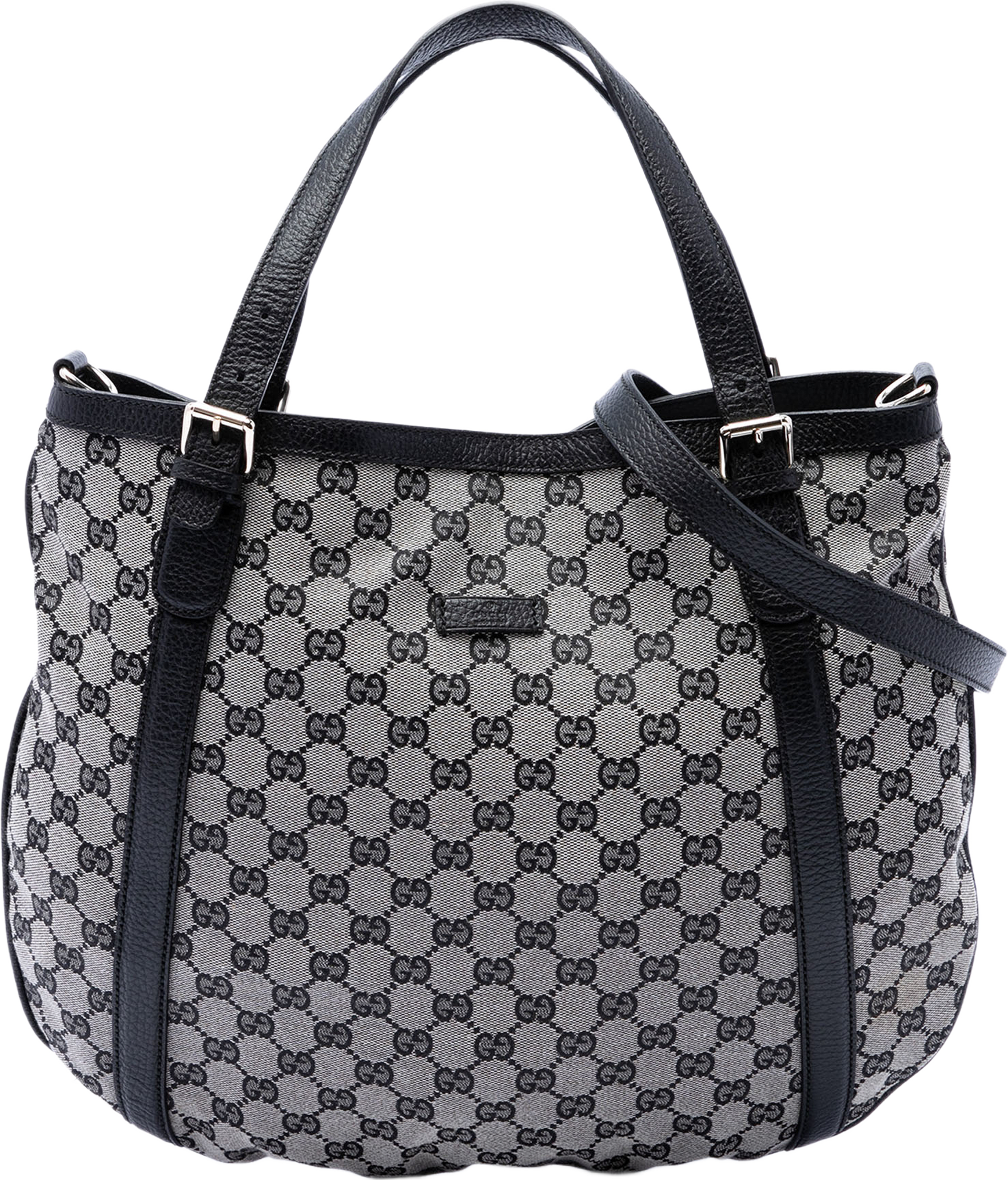 Gucci Gg Canvas Satchel, från Luxclusif, i färgen svart. Klicka för att öppna bilden i stort format