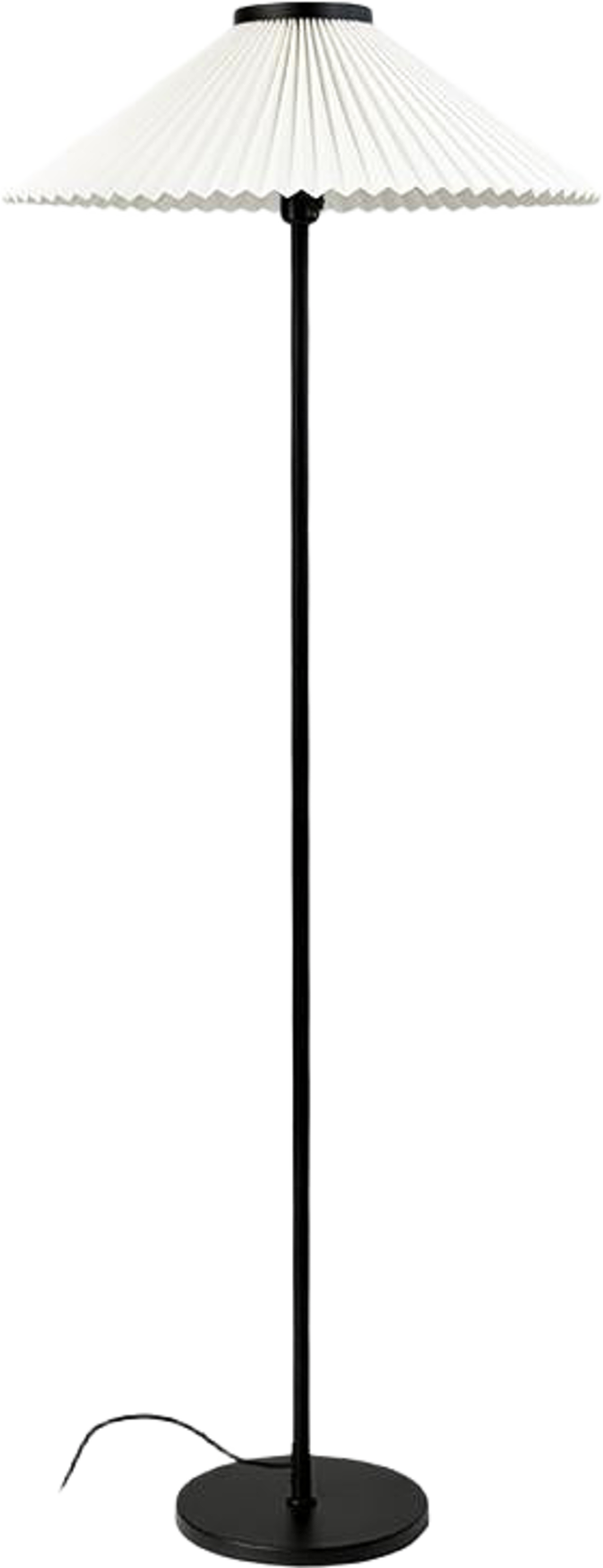 Pliss Floor Lamp, från Dyberg Larsen, i färgen black/ off-white. Klicka för att öppna bilden i stort format