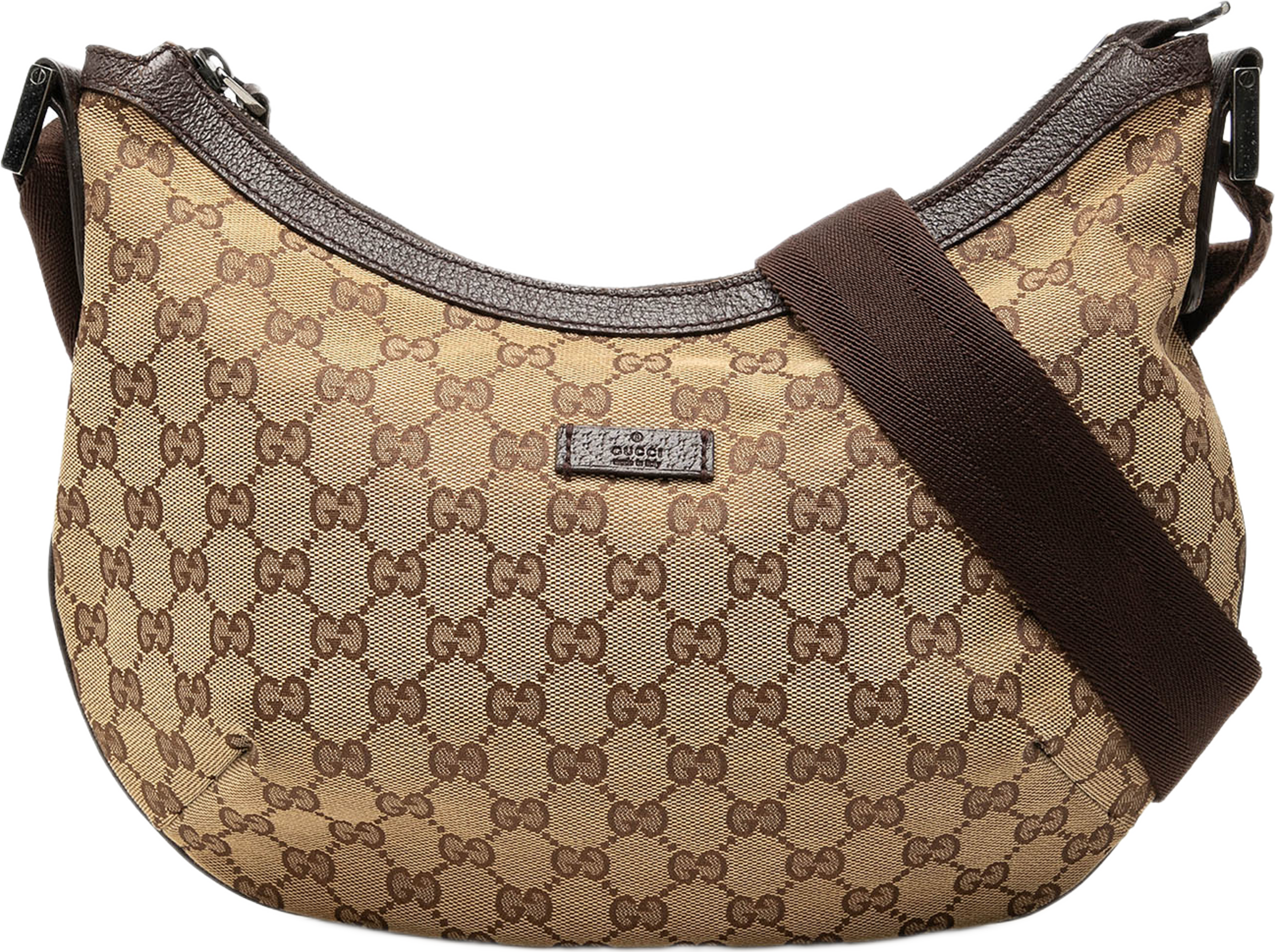 Gucci Gg Canvas Crossbody, från Luxclusif, i färgen beige. Klicka för att öppna bilden i stort format