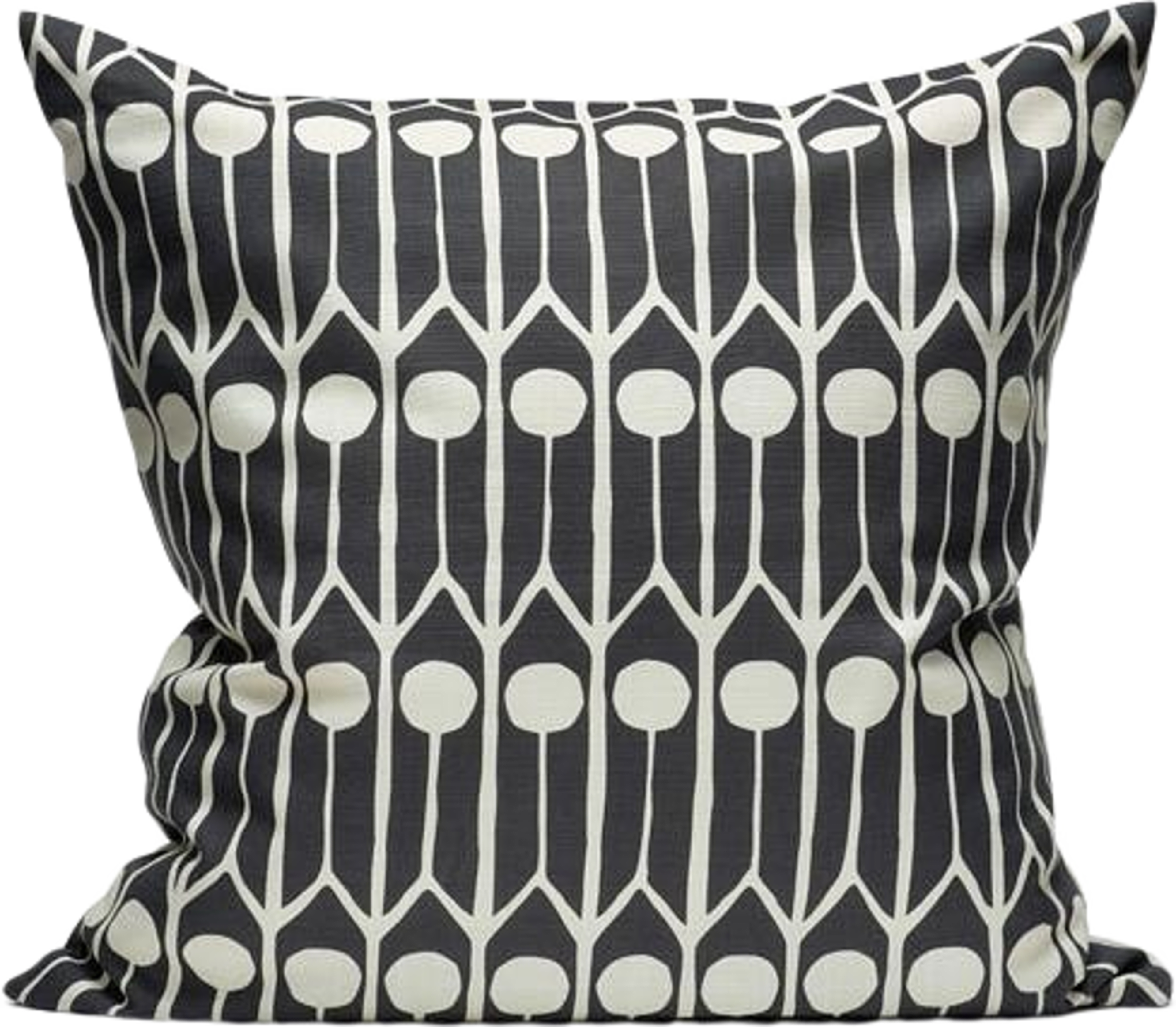 Kuddfodral Feathers 50x50cm Svart/vit