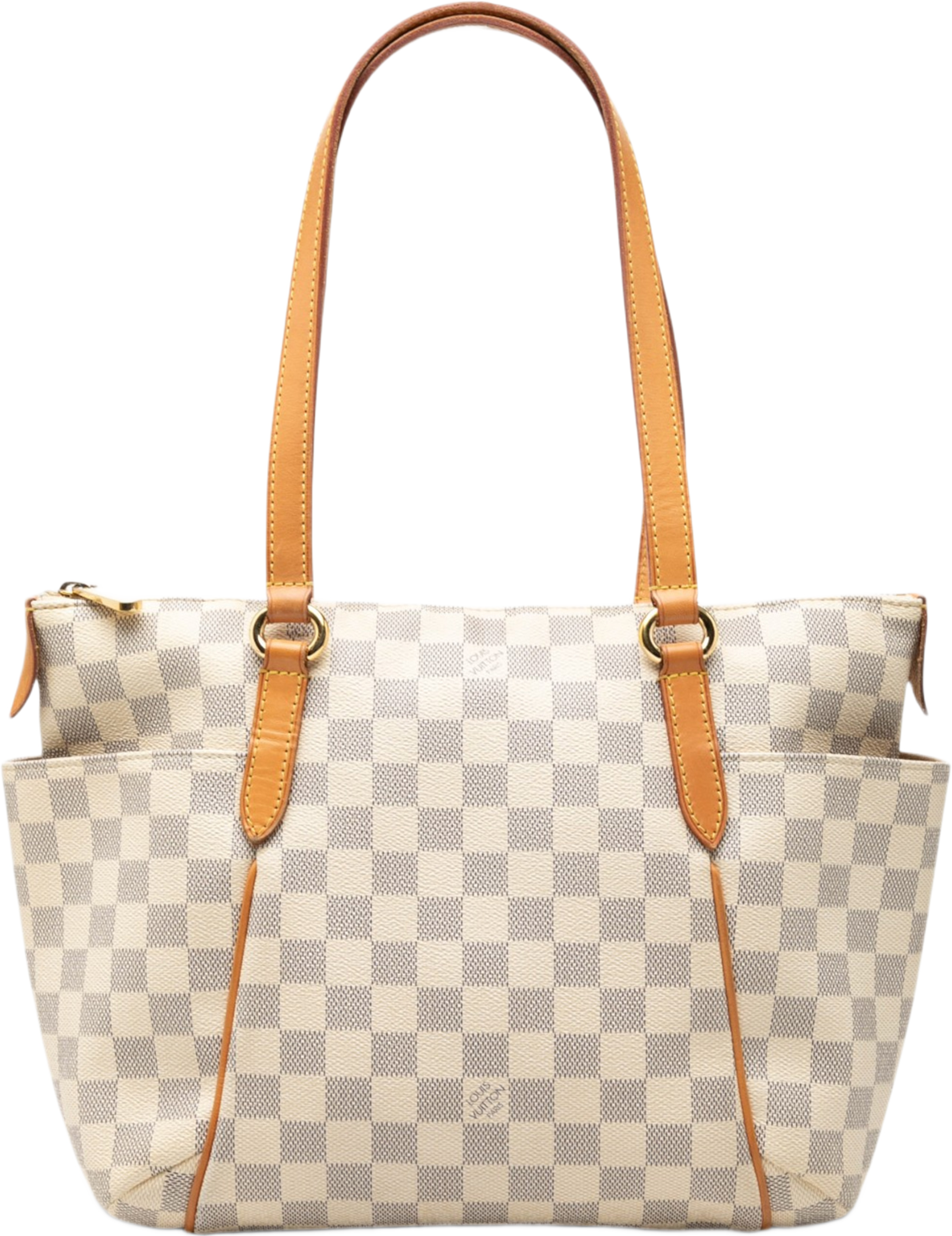 Louis Vuitton Damier Azur Totally Pm, från Luxclusif, i färgen white. Klicka för att öppna bilden i stort format