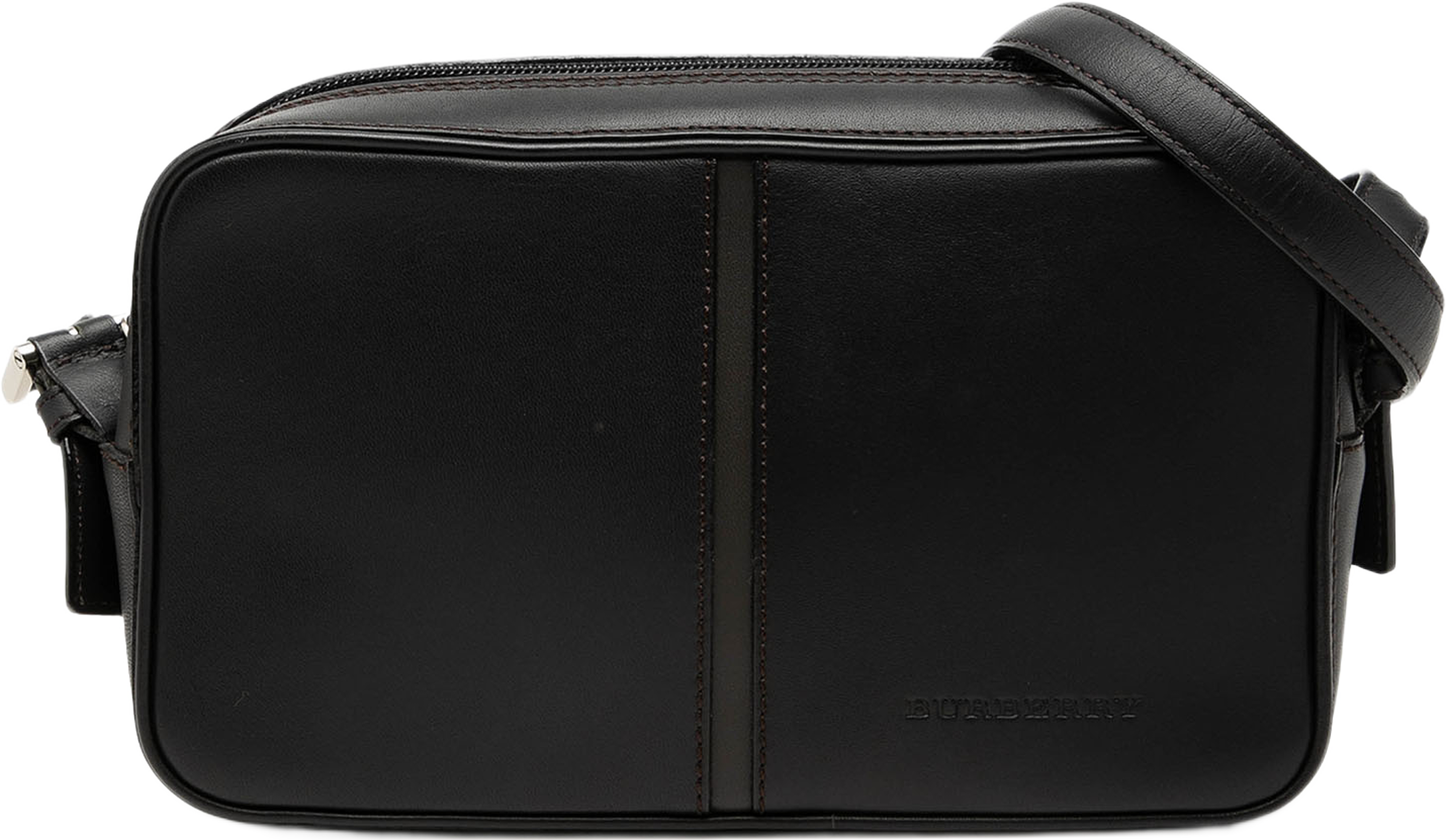 Burberry Calfskin Crossbody, från Luxclusif, i färgen brun. Klicka för att öppna bilden i stort format