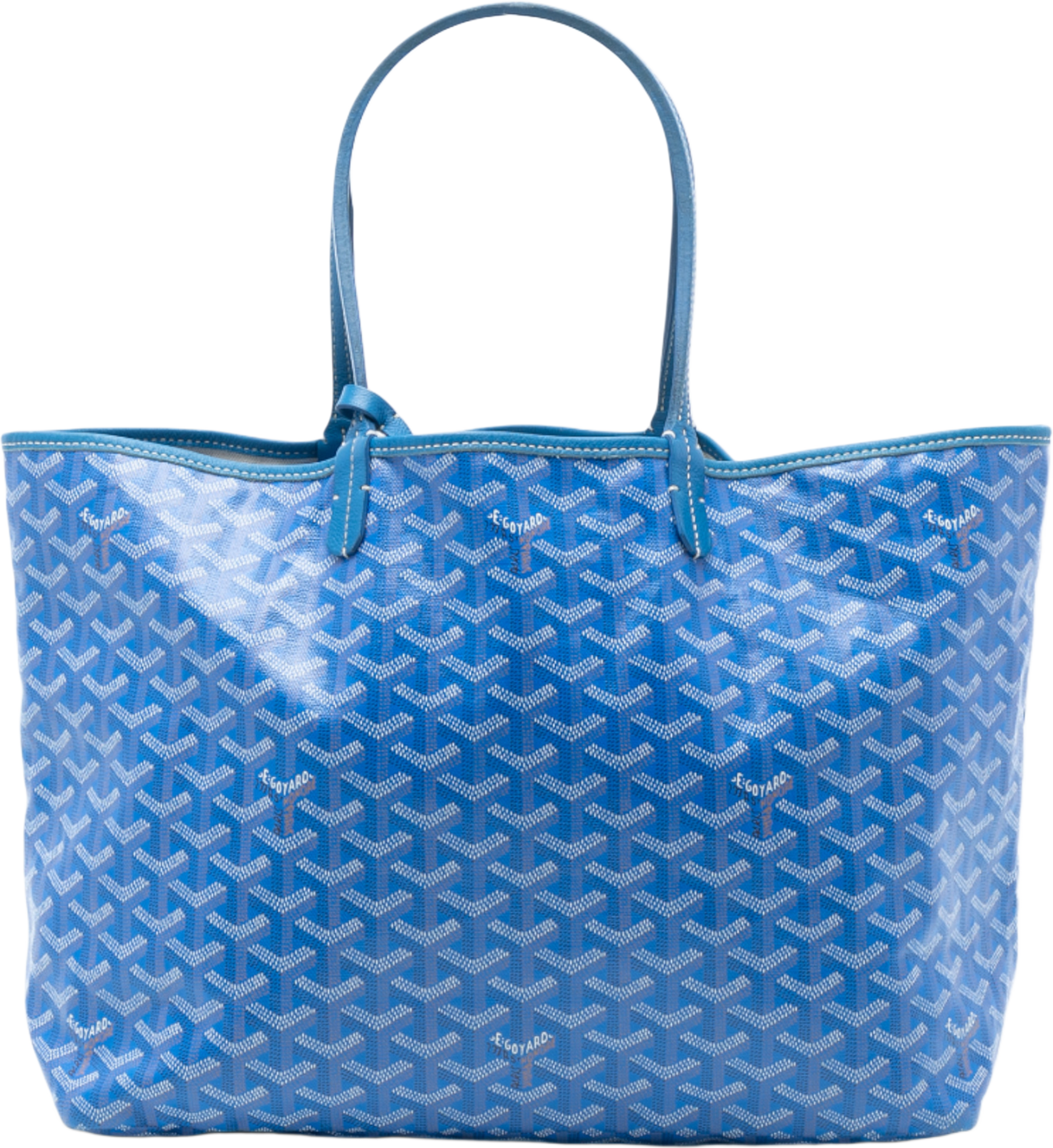 Goyard Goyardine Saint Louis Pm, från Luxclusif, i färgen blue. Klicka för att öppna bilden i stort format