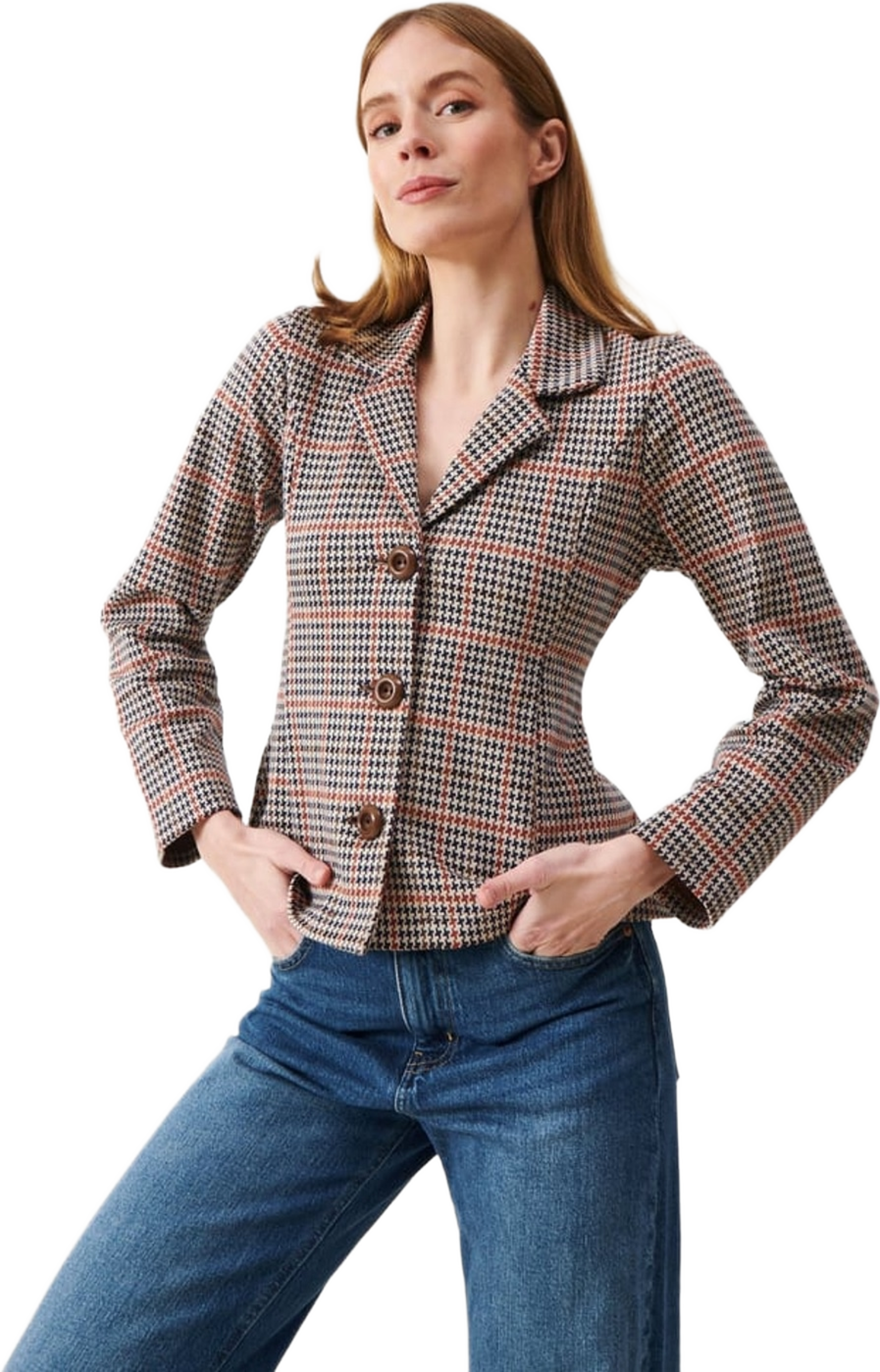 Sine Blazer Glen Check, från Jumperfabriken, i färgen multi. Klicka för att öppna bilden i stort format