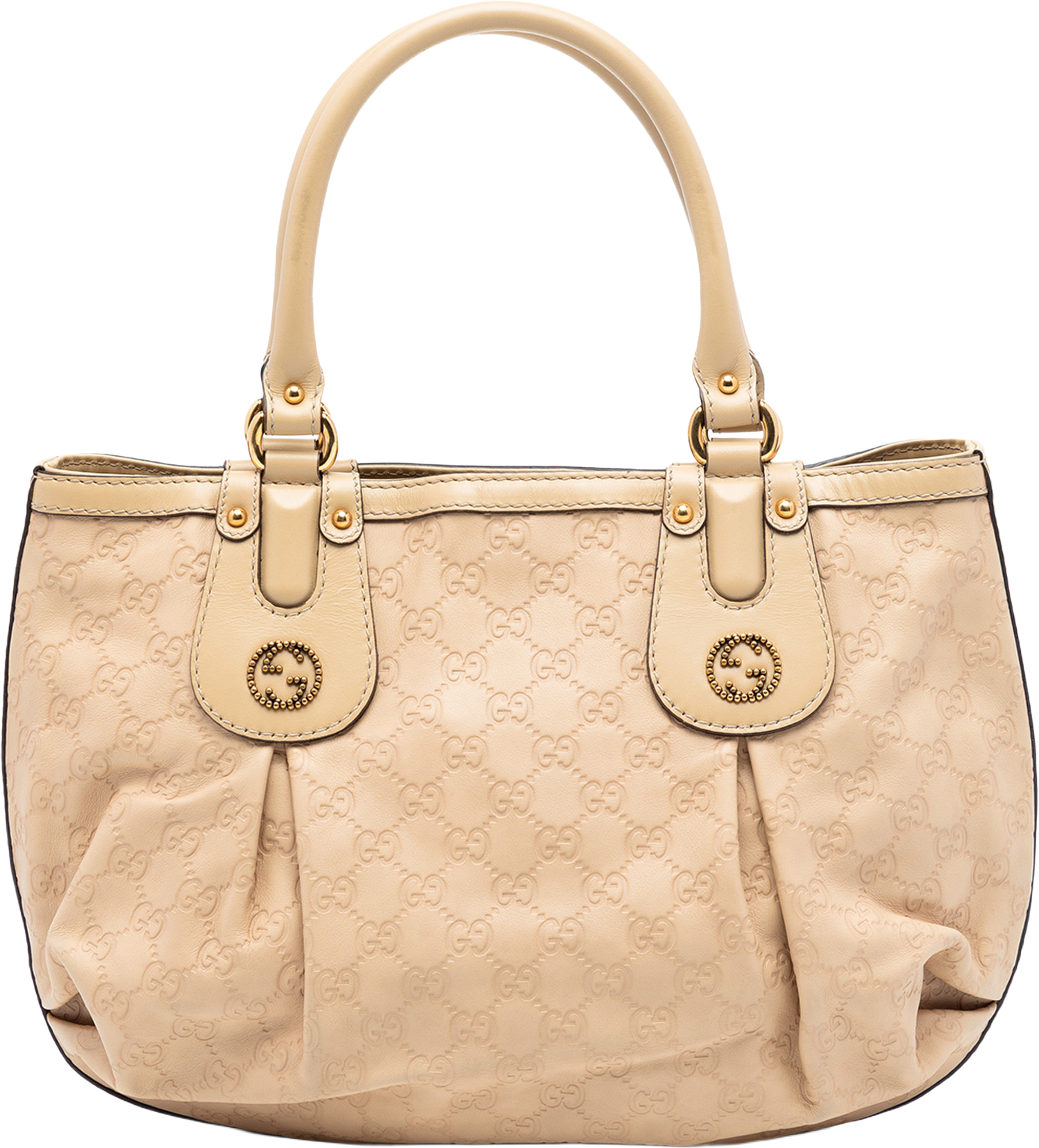 Gucci Guccissima Scarlett Tote, från Luxclusif, i färgen beige. Klicka för att öppna bilden i stort format