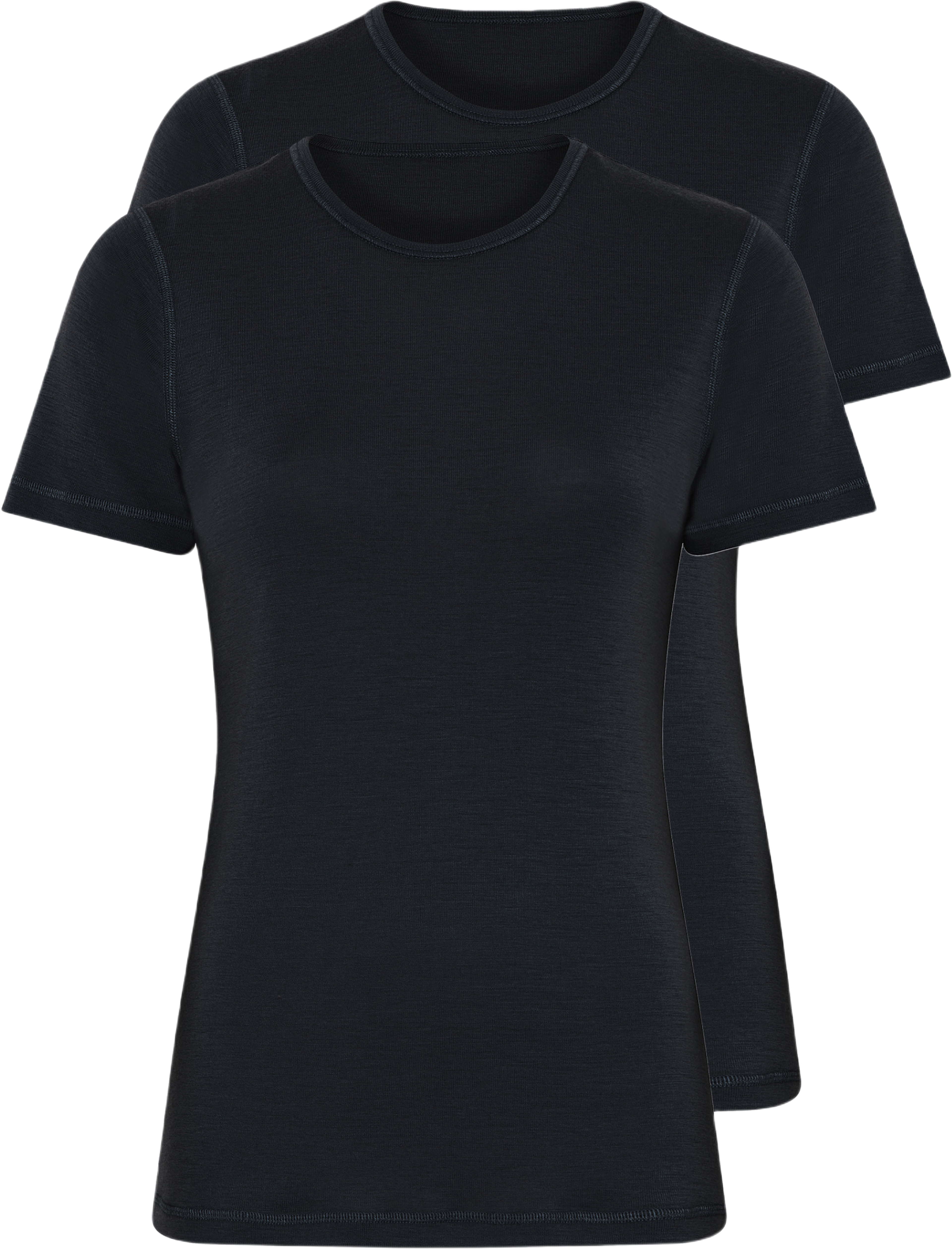 2-pack 100% Merinoull, T-shirt, Marinblått