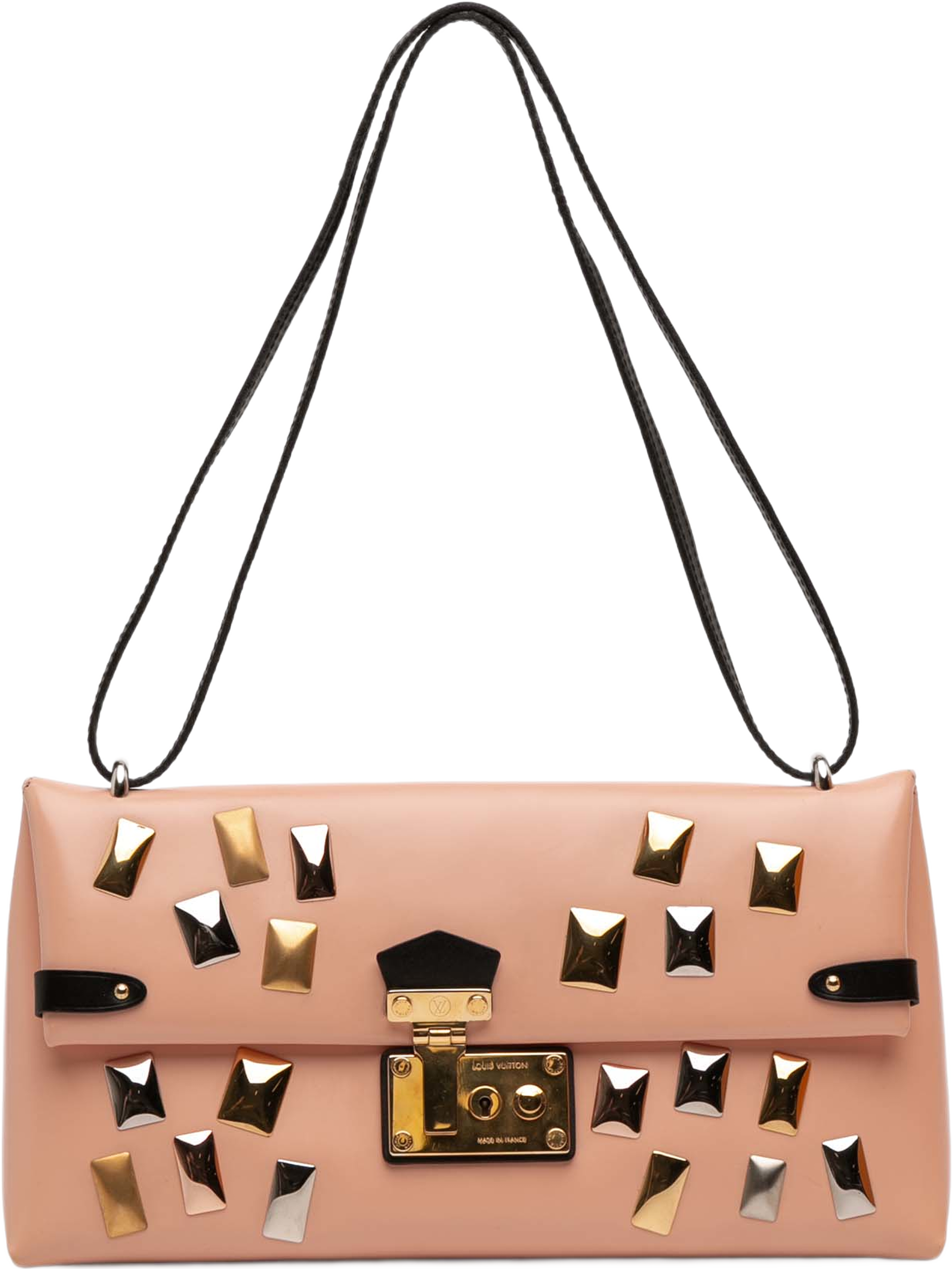 Louis Vuitton Glazed Calfskin Sac Triangle Pm, från Luxclusif, i färgen rosa. Klicka för att öppna bilden i stort format