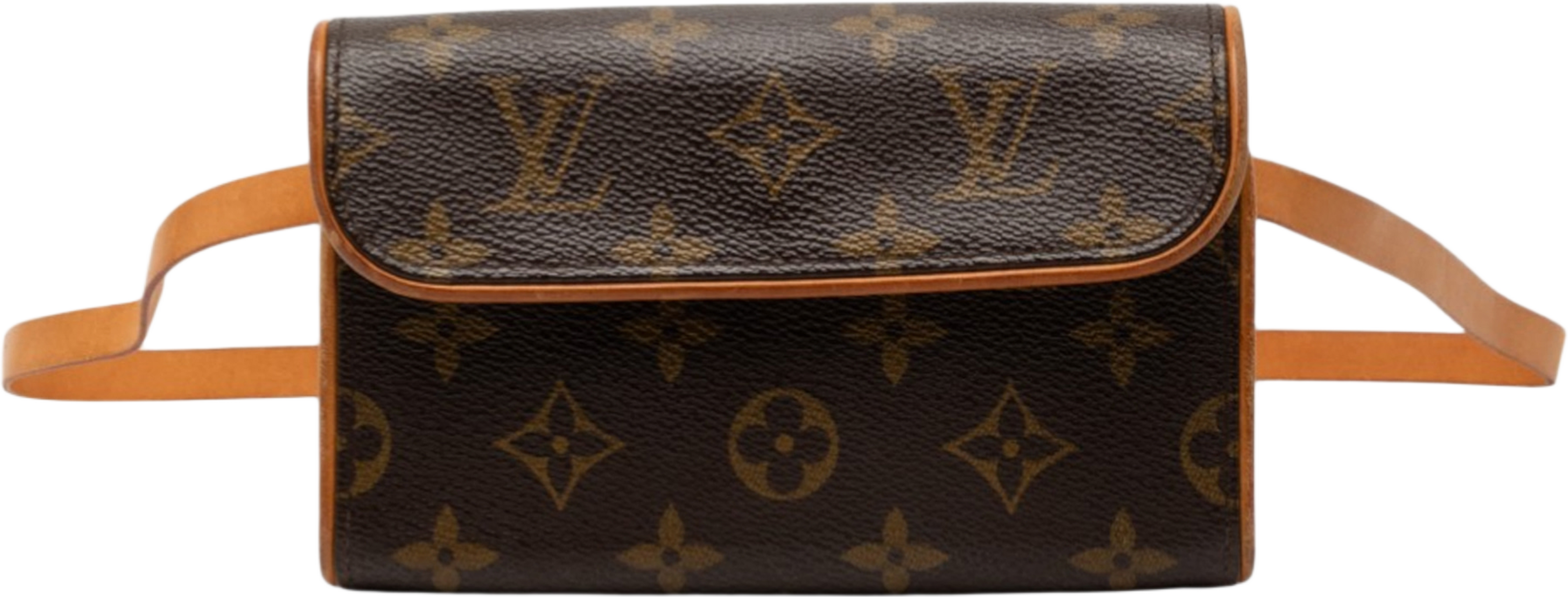 Louis Vuitton Monogram Pochette Florentine, från Luxclusif, i färgen brown. Klicka för att öppna bilden i stort format