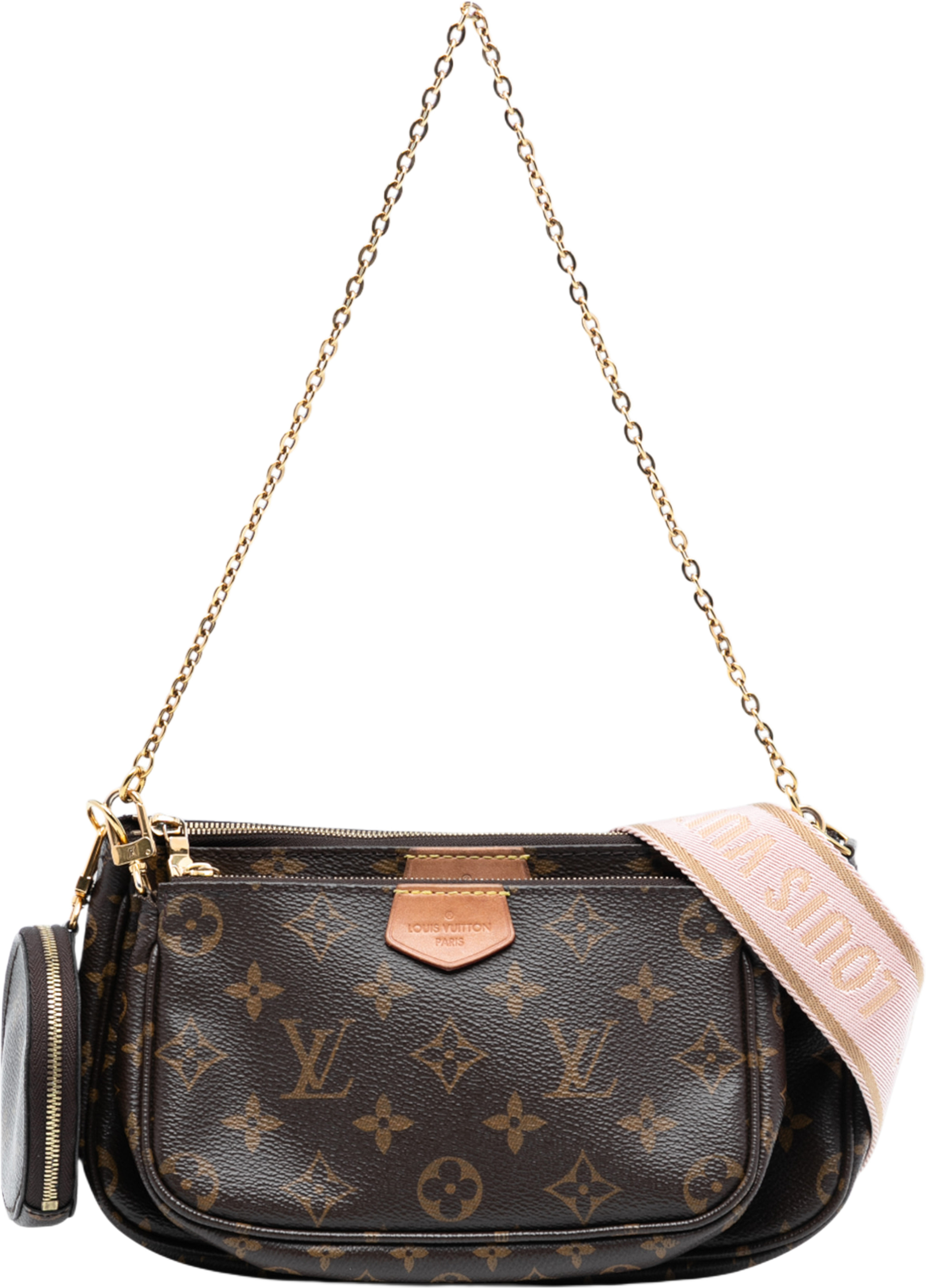 Louis Vuitton Monogram Multi Pochette Accessoires, från Luxclusif, i färgen brown. Klicka för att öppna bilden i stort format