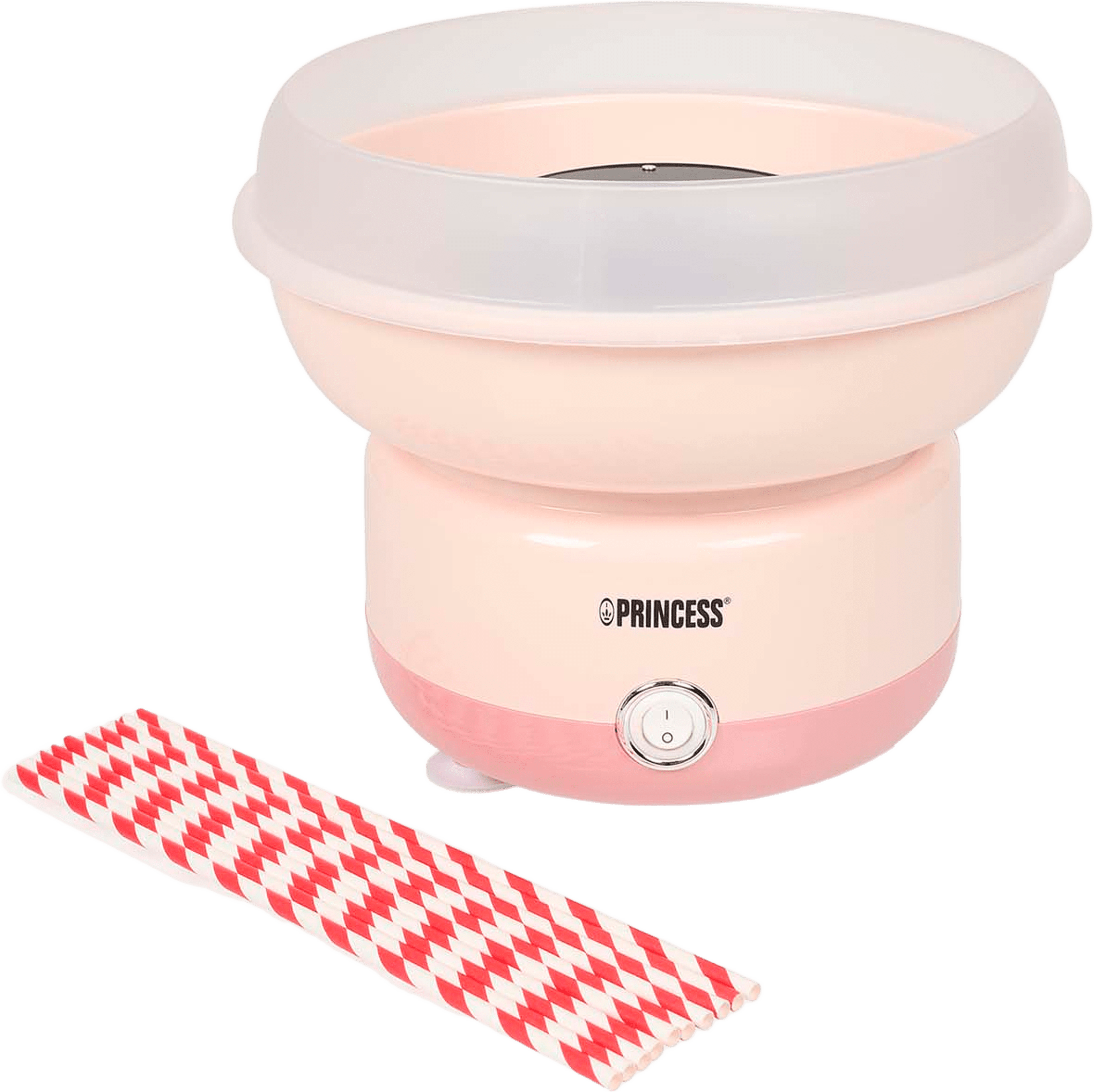 Sockervaddsmaskin 500w, från Princess, i färgen rosa. Klicka för att öppna bilden i stort format